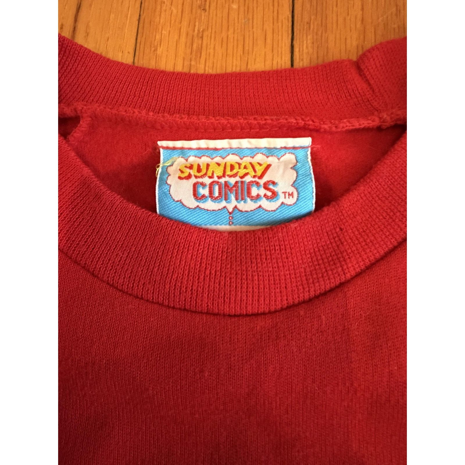 Other Vintage Sunday Comics Mickey Mouse Sweatshirt Small Red 80s Size S / US 4 / IT 40 - 3 Thumbnail