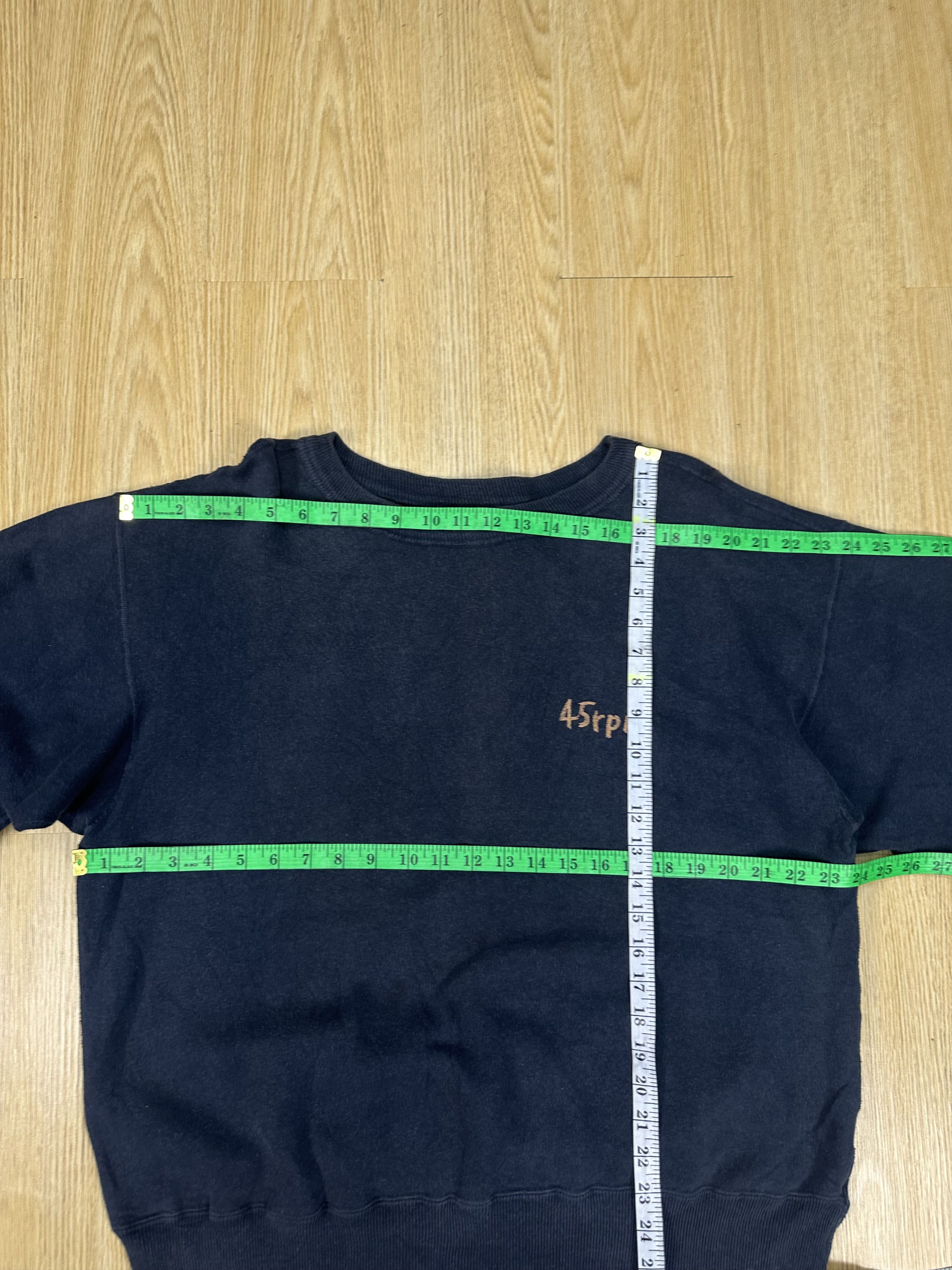 45rpm 90s 45rpm Baggy Faded Vintage Sweatshirt Z213 Size US L / EU 52-54 / 3 - 8 Thumbnail