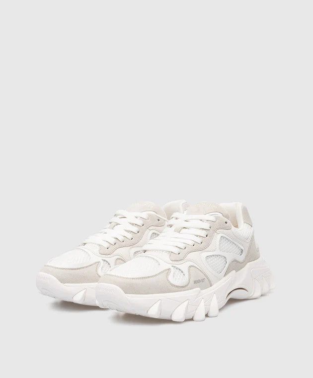 Balmain o1s1wg110325 Low-Top Sneakers in White Beige Size US 12 / EU 45 - 2 Thumbnail