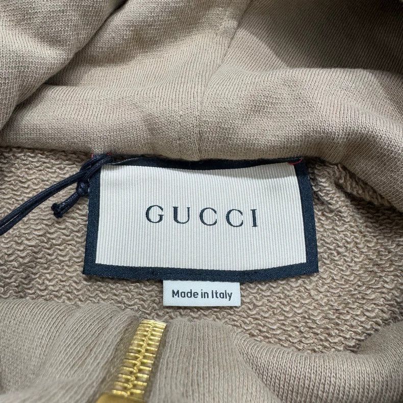 Gucci Gucci Brown half-zipper hooded sweatshirt 2502-Nextarrow Size US XS / EU 42 / 0 - 4 Thumbnail
