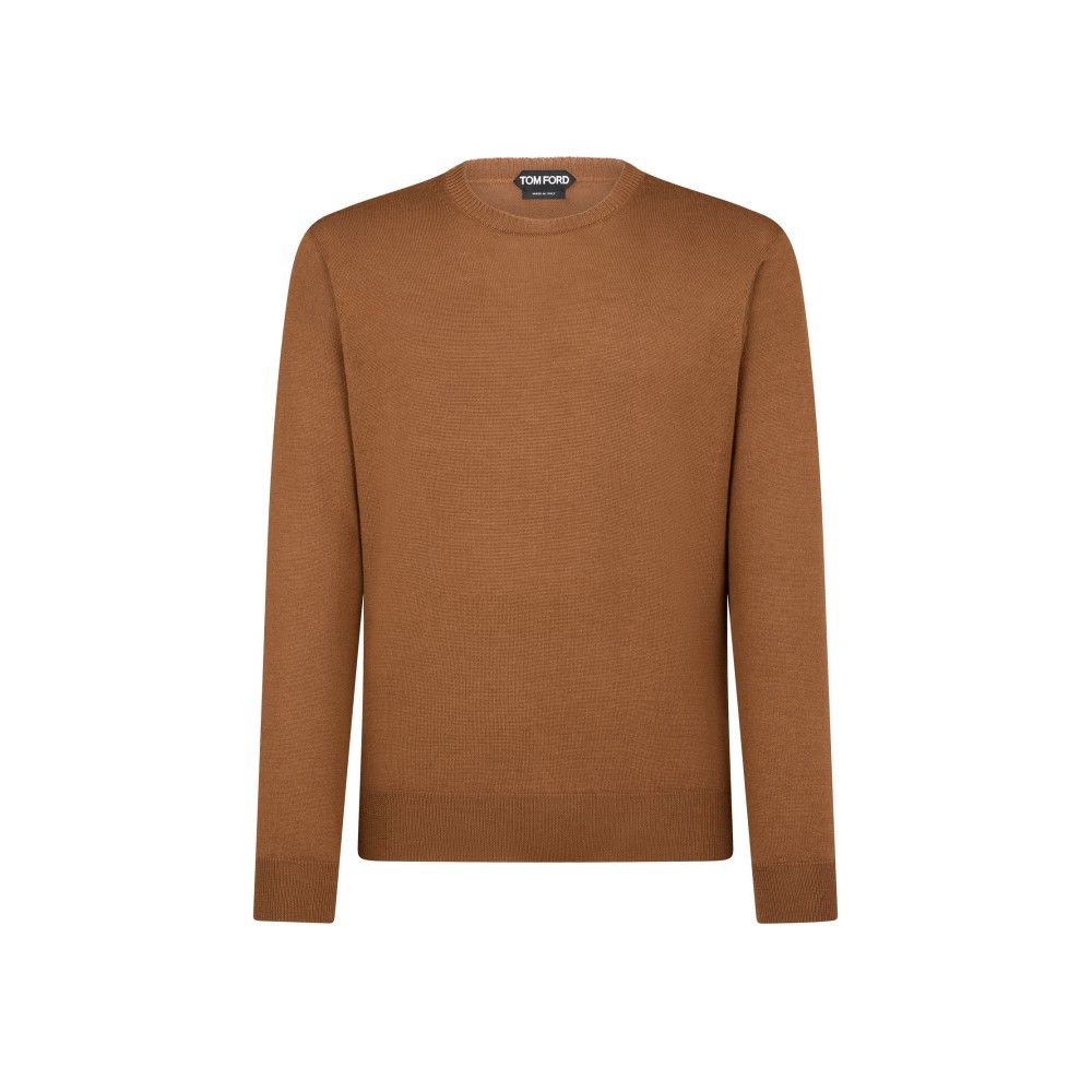 Tom Ford o1loc1c0426 KCL033 Crewneck Sweater in Brown Size US L / EU 52-54 / 3 - 1 Thumbnail
