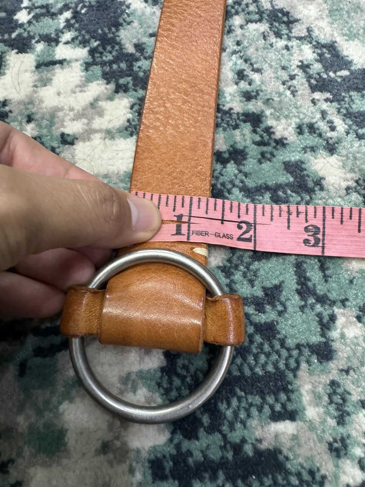 Genuine Leather FULL SOLID LEATHER ADJUSTABLE BELT MAXIMUM 40" Size 40 - 3 Thumbnail