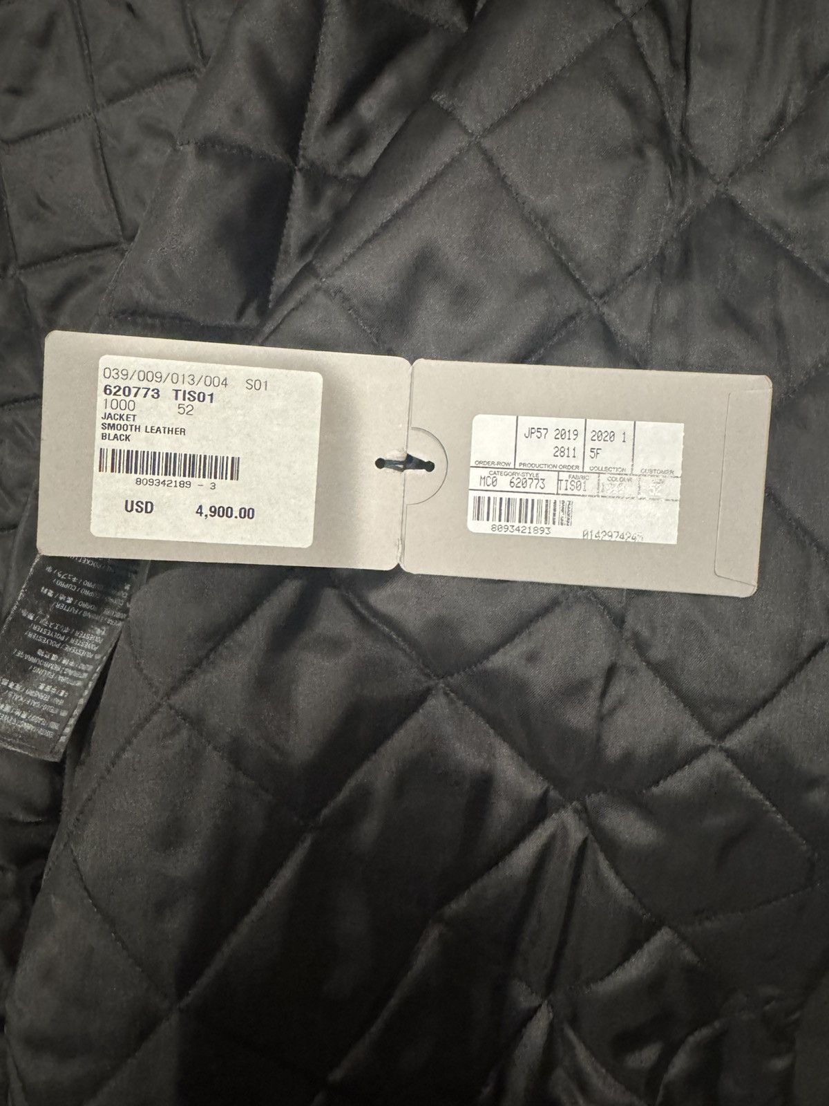 Balenciaga BALENCIAGA FW19 BLACK CAMPAIGN LOGO BIKER LEATHERJACKET Size US L / EU 52-54 / 3 - 6 Thumbnail