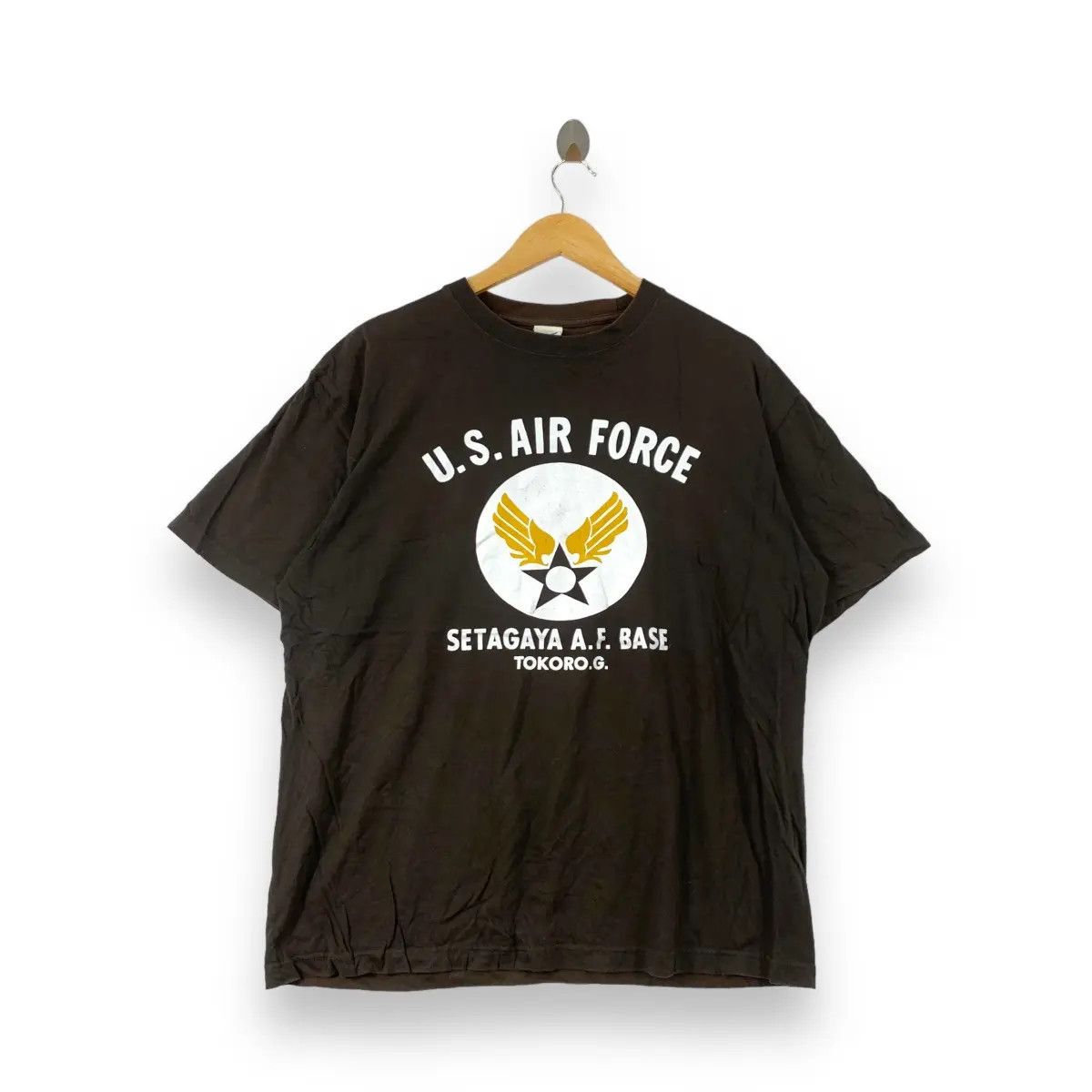 Vintage Vintage USAF SETAGAYA BASE Tokoro Air Force Tee Shirt Top Size US XL / EU 56 / 4 - 1 Thumbnail