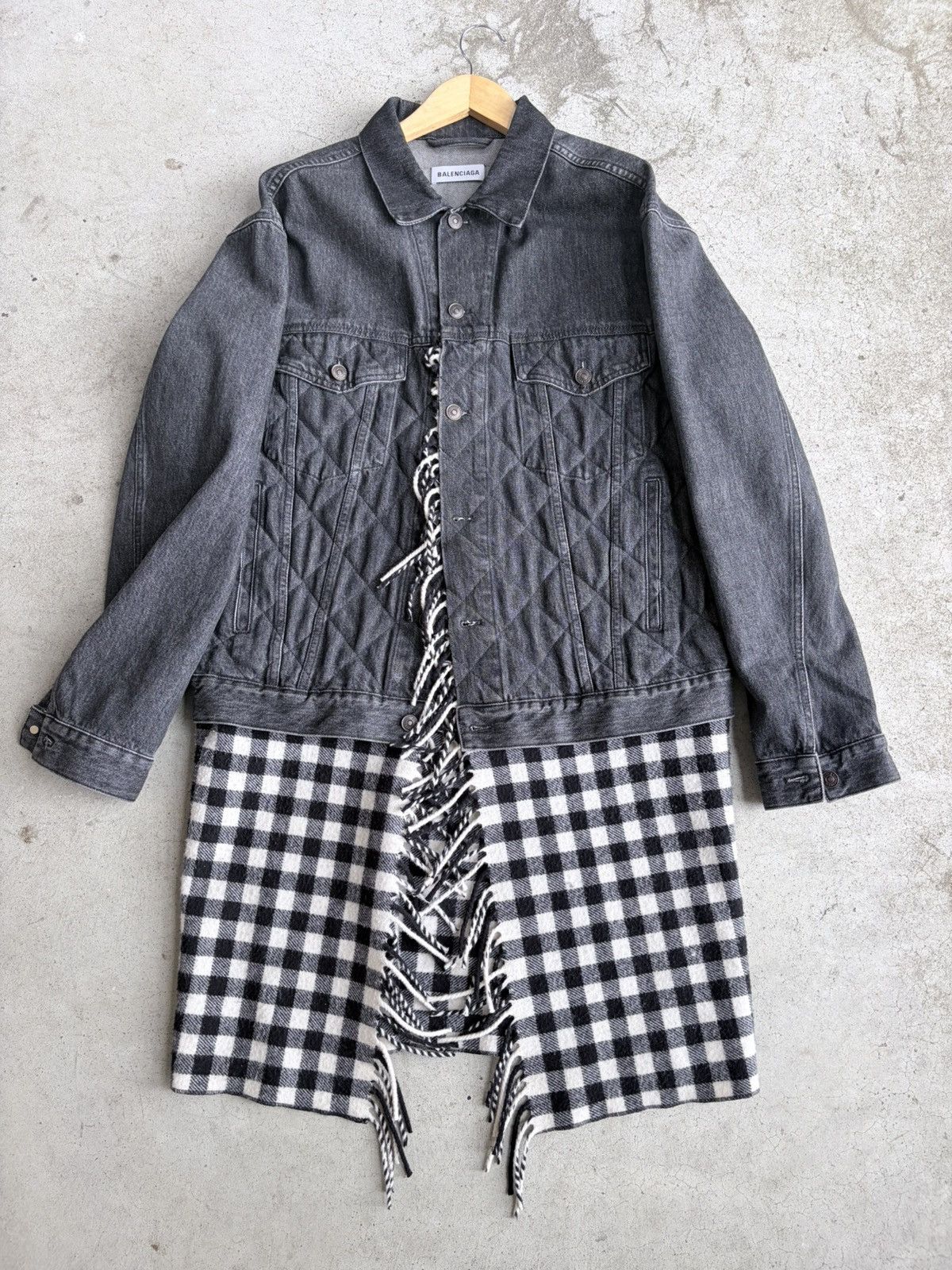 Balenciaga Balenciaga fw18 runway denim layered trench Size US L / EU 52-54 / 3 - 1 Thumbnail