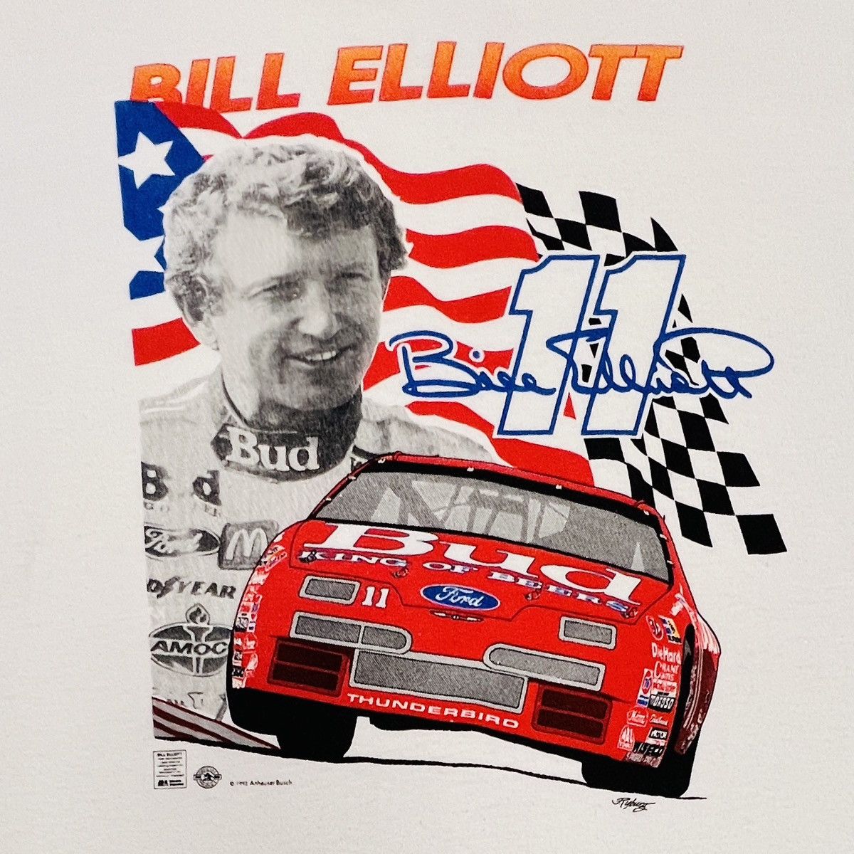 Vintage online 1992 Bill Elliot Poster