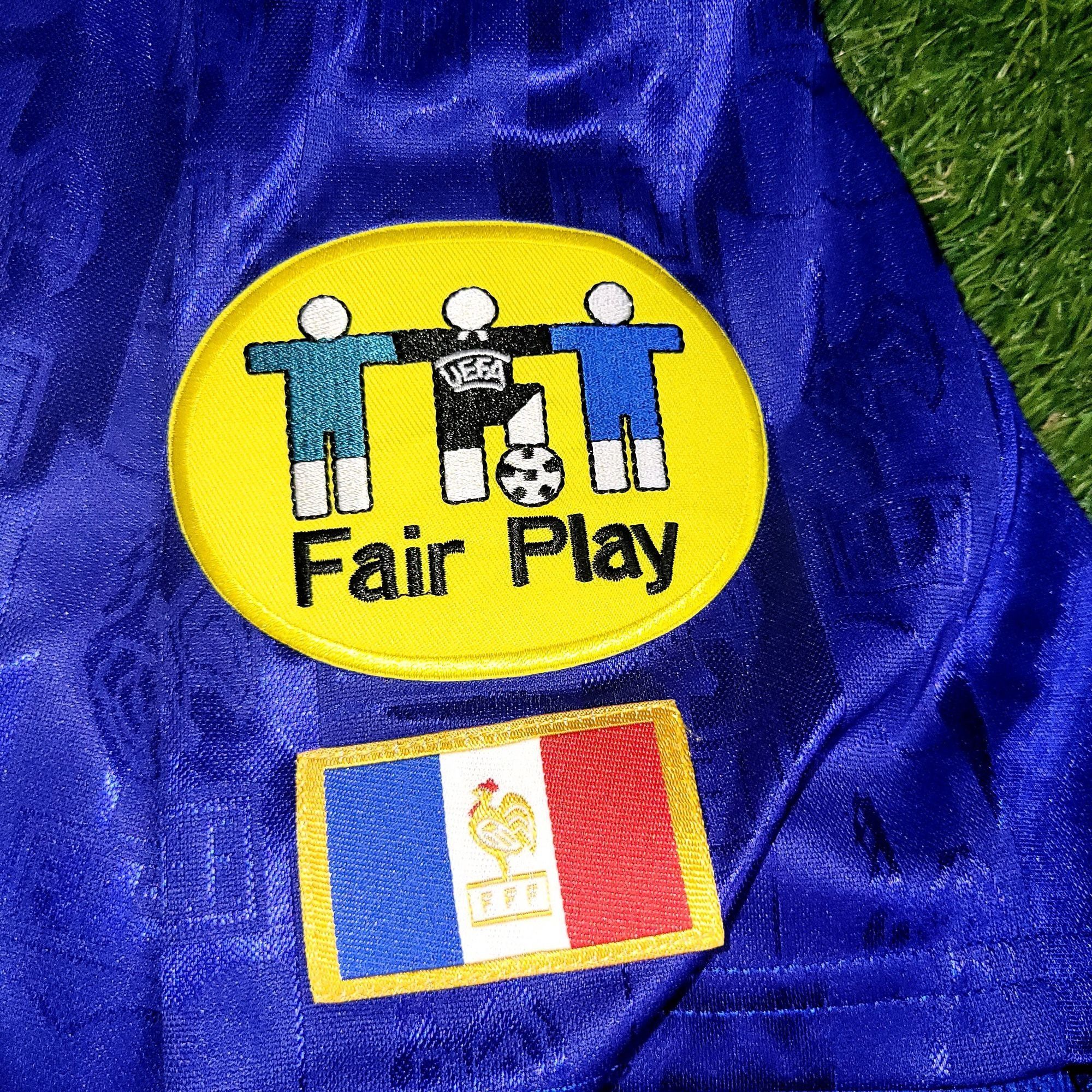Adidas Zidane France Adidas 1996 EURO CUP Soccer Jersey Shirt L Size US L / EU 52-54 / 3 - 5 Thumbnail