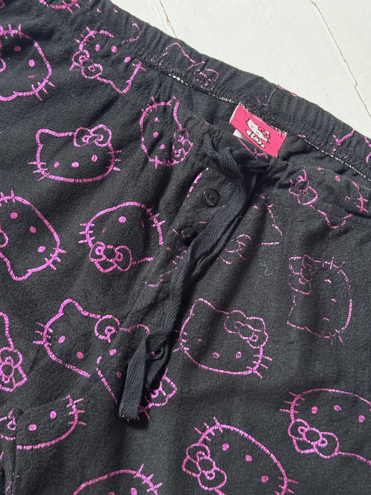 Cartoon Network VINTAGE HELLO KITTY MONOGRAM CUTE PYJAMA PANTS Size 30" / US 8 / IT 44 - 7 Thumbnail