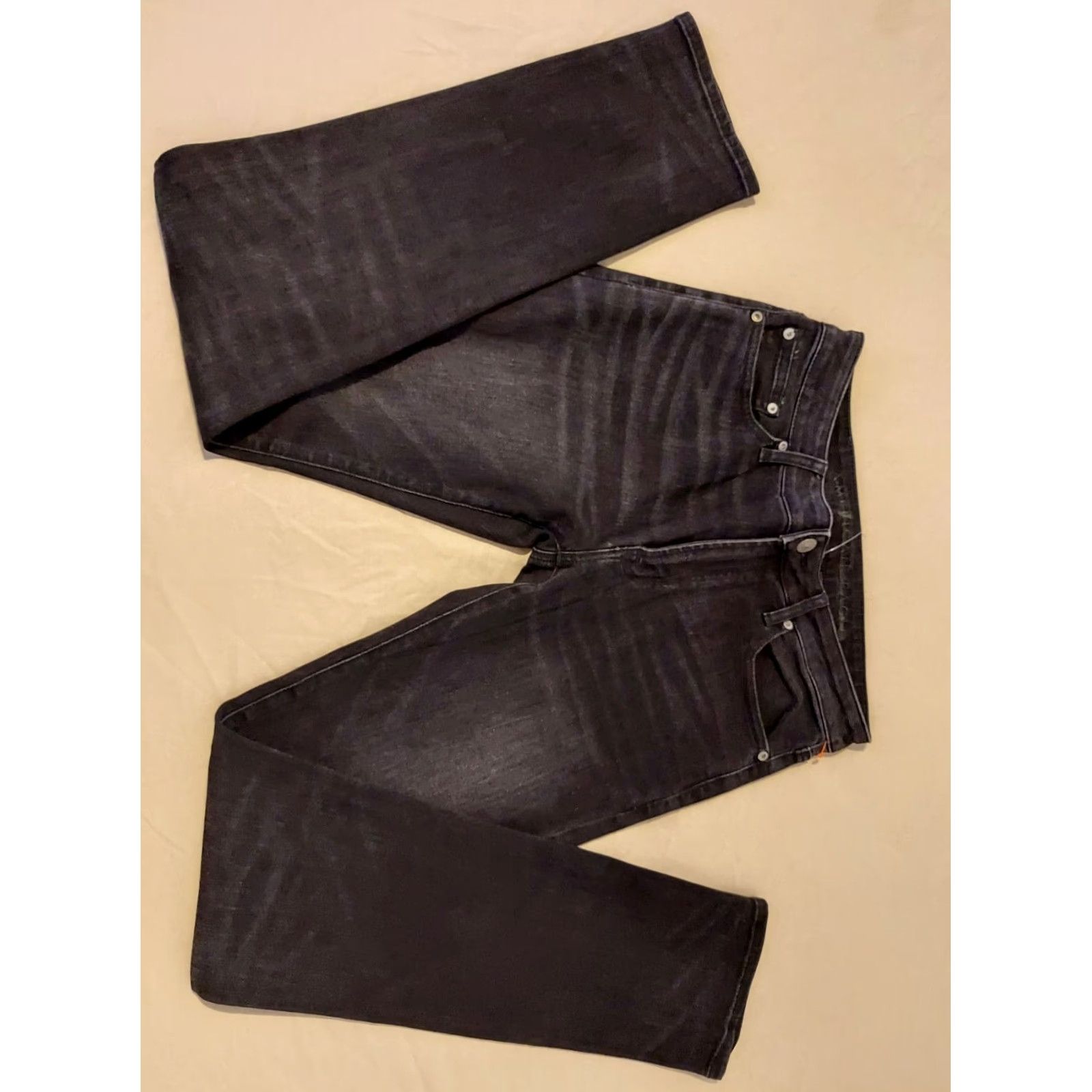 American Eagle Outfitters VINTAGE American Eagle Outfitters Jeans 32x34 Black Denim Pants Slim Straight Stretch Mens Jeans 32 34 Black Size US 32 / EU 48 - 4 Thumbnail