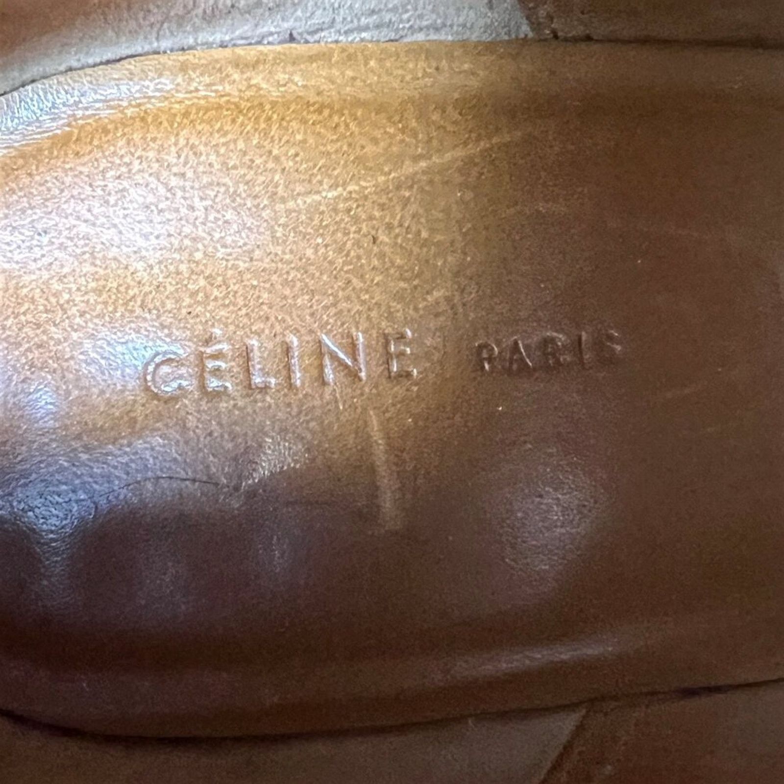 Celine Celine Dark Cherry Suede Mid-Calf Boots Silver Block Heel Size US 7.5 / IT 37.5 - 5 Thumbnail