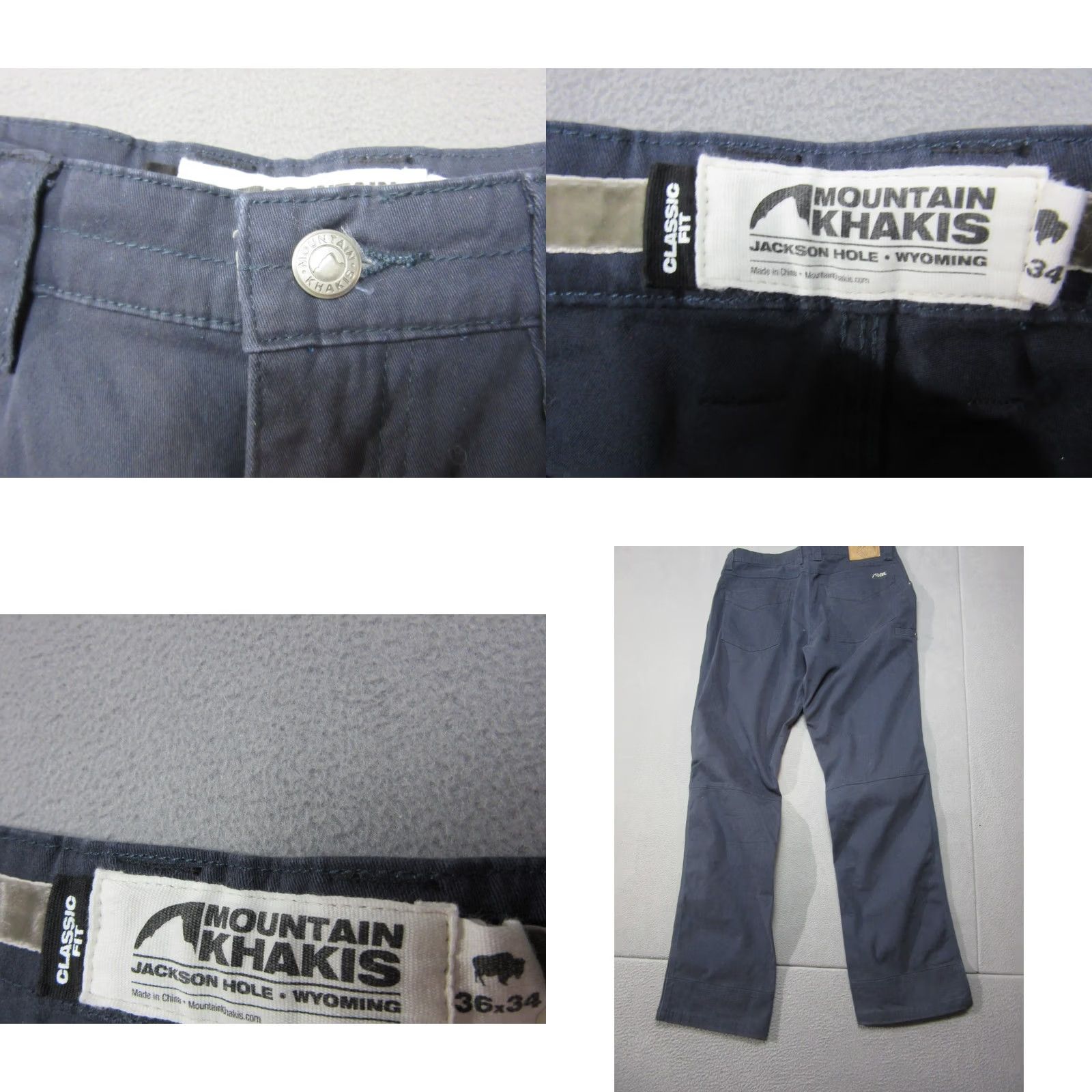 Mountain Khakis Mountain Khakis Mens Pants - 36x34 Blue Hiking Casual 5 Pocket Classic Fit | 35 Size US 36 / EU 52 - 8 Thumbnail