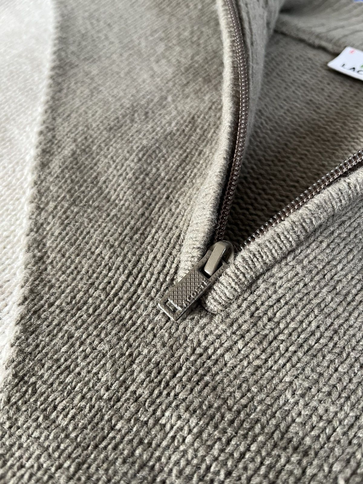 Lacoste Vintage Lacoste Quarter Zip Knit Sweater Olive V-Stripe Size US XL / EU 56 / 4 - 7 Thumbnail