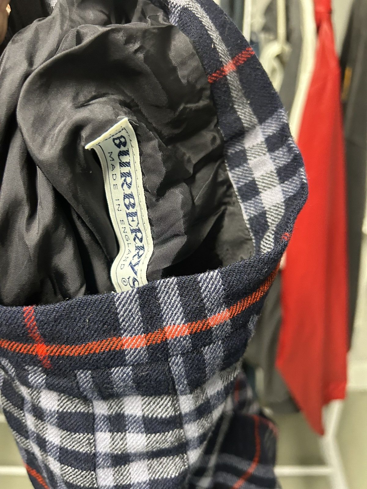 Burberry Vintage Burberry Nova Check Belt Wool Mini Skirt Size 26" / US 2 / IT 38 - 3 Thumbnail