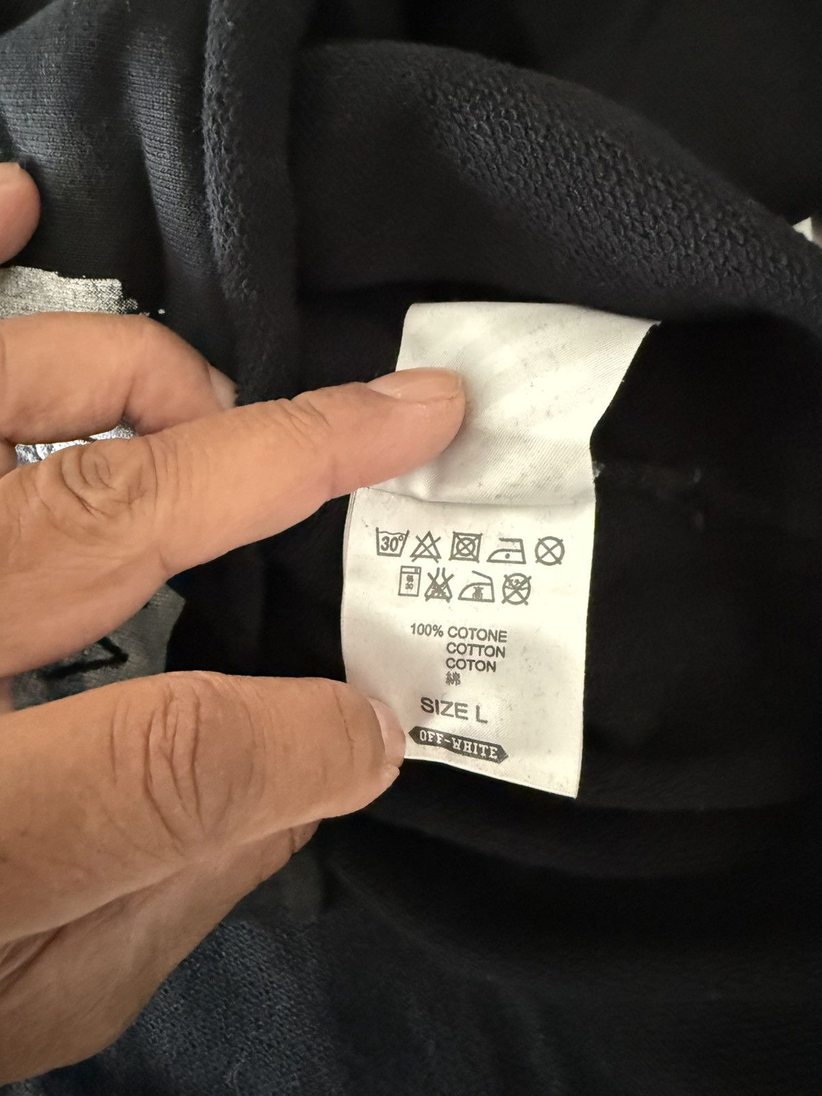 Off-White OFF WHITE hoodie. RARE Size US L / EU 52-54 / 3 - 9 Thumbnail