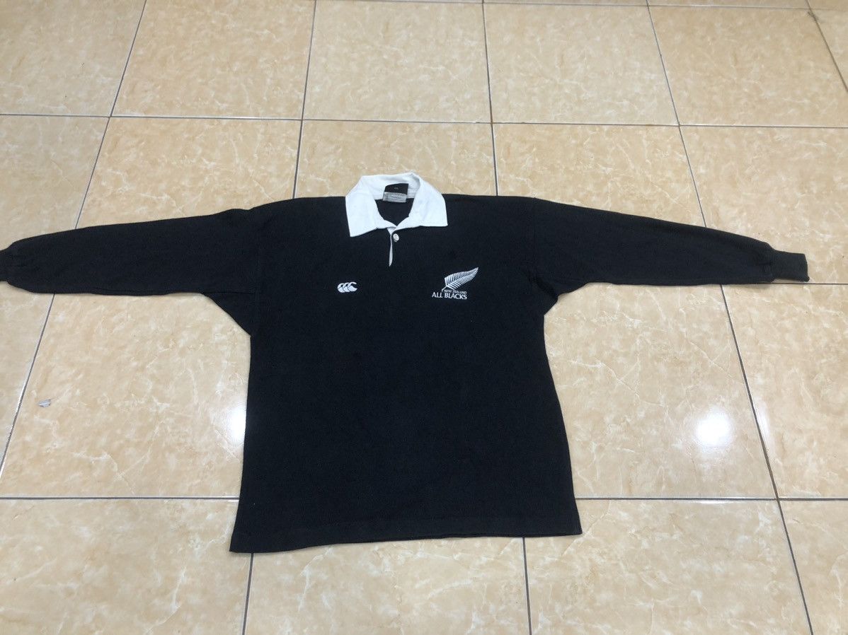 All Blacks Vintage All Black Canterburry Rugby Poloshirt Size US S / EU 44-46 / 1 - 3 Thumbnail
