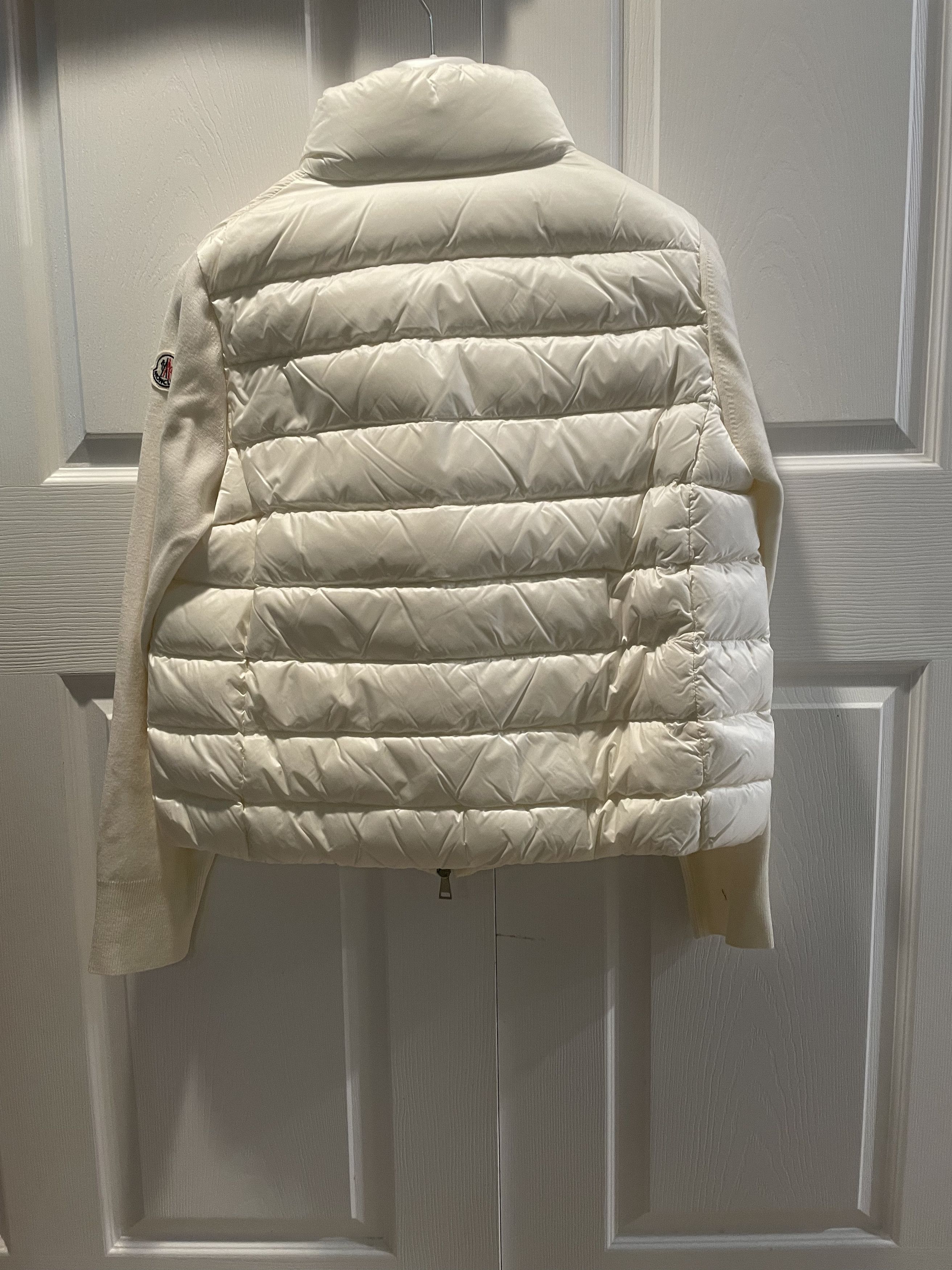 Moncler Moncler Cardigan Tricot (White/Size:XL) Size XL / US 12-14 / IT 48-50 - 3 Thumbnail