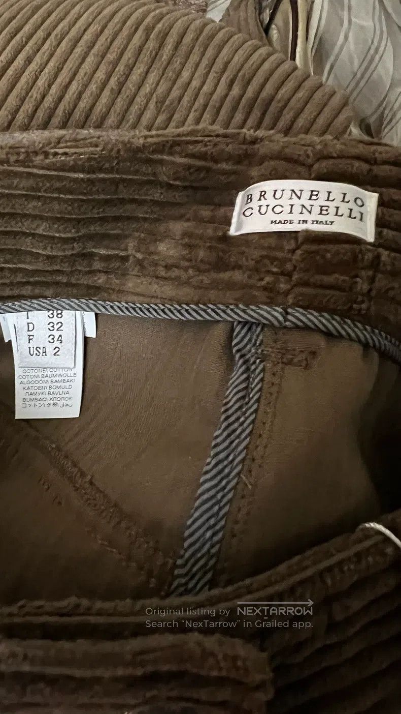Brunello Cucinelli Brunello Cucinelli Corduroy pants Size 25" / US 0 / IT 36 - 4 Thumbnail