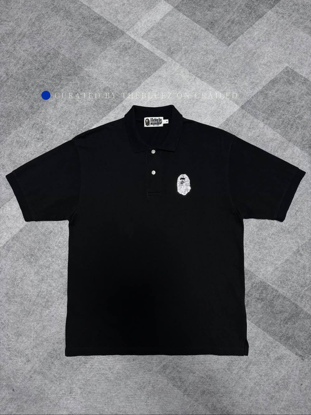 Bape Black Short Sleeve Polo Shirt with Logo, Size S Size US S / EU 44-46 / 1 - 1 Preview