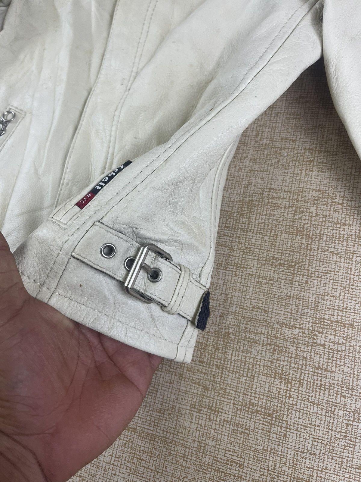 Schott × Vintage VINTAGE SCHOTT NYC Rider Leather Jacket For Kids Size US XXS / EU 40 - 7 Thumbnail
