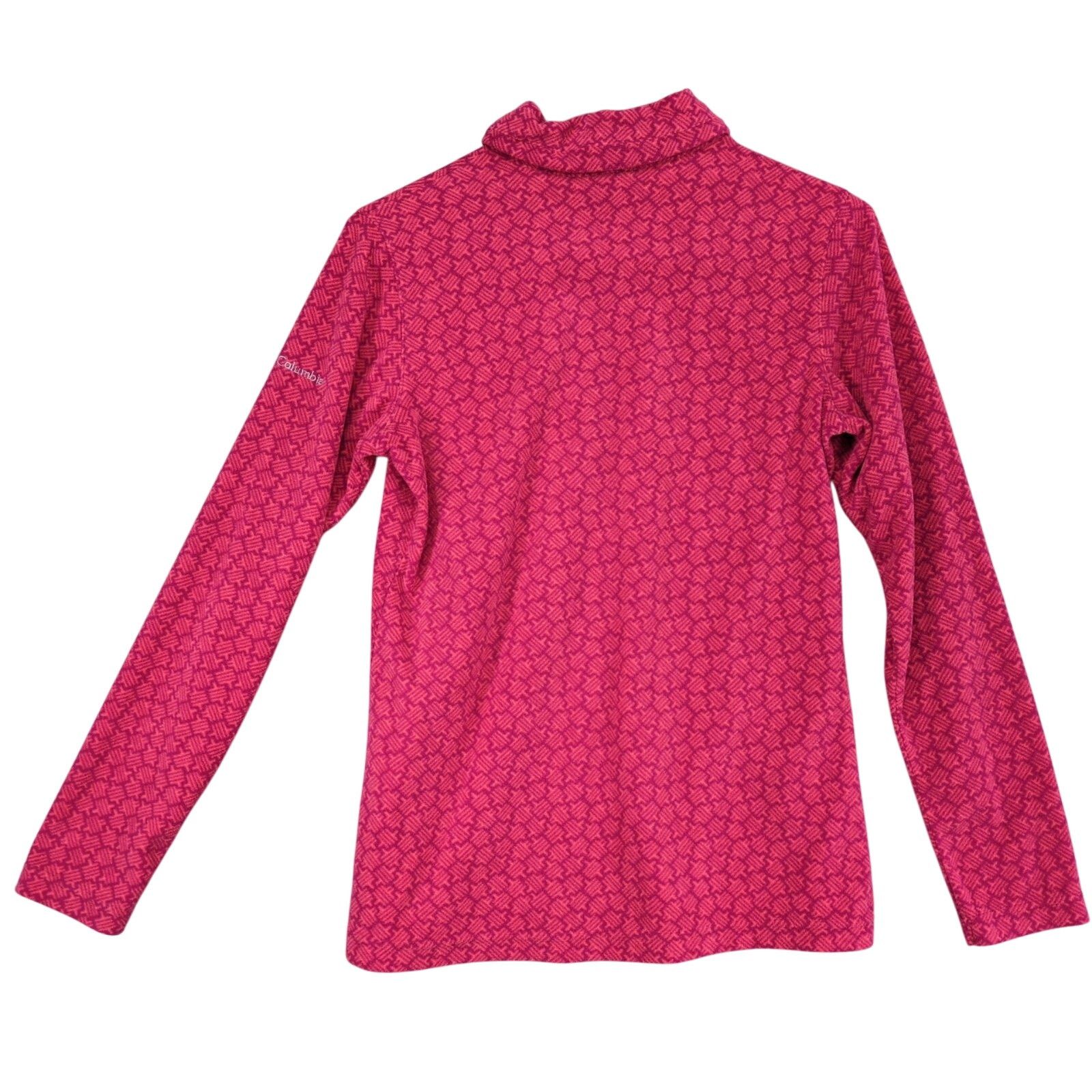 Columbia Columbia Women's M Fleece 1/4 Zip Jacket, Pink Geometric Size M / US 6-8 / IT 42-44 - 2 Thumbnail
