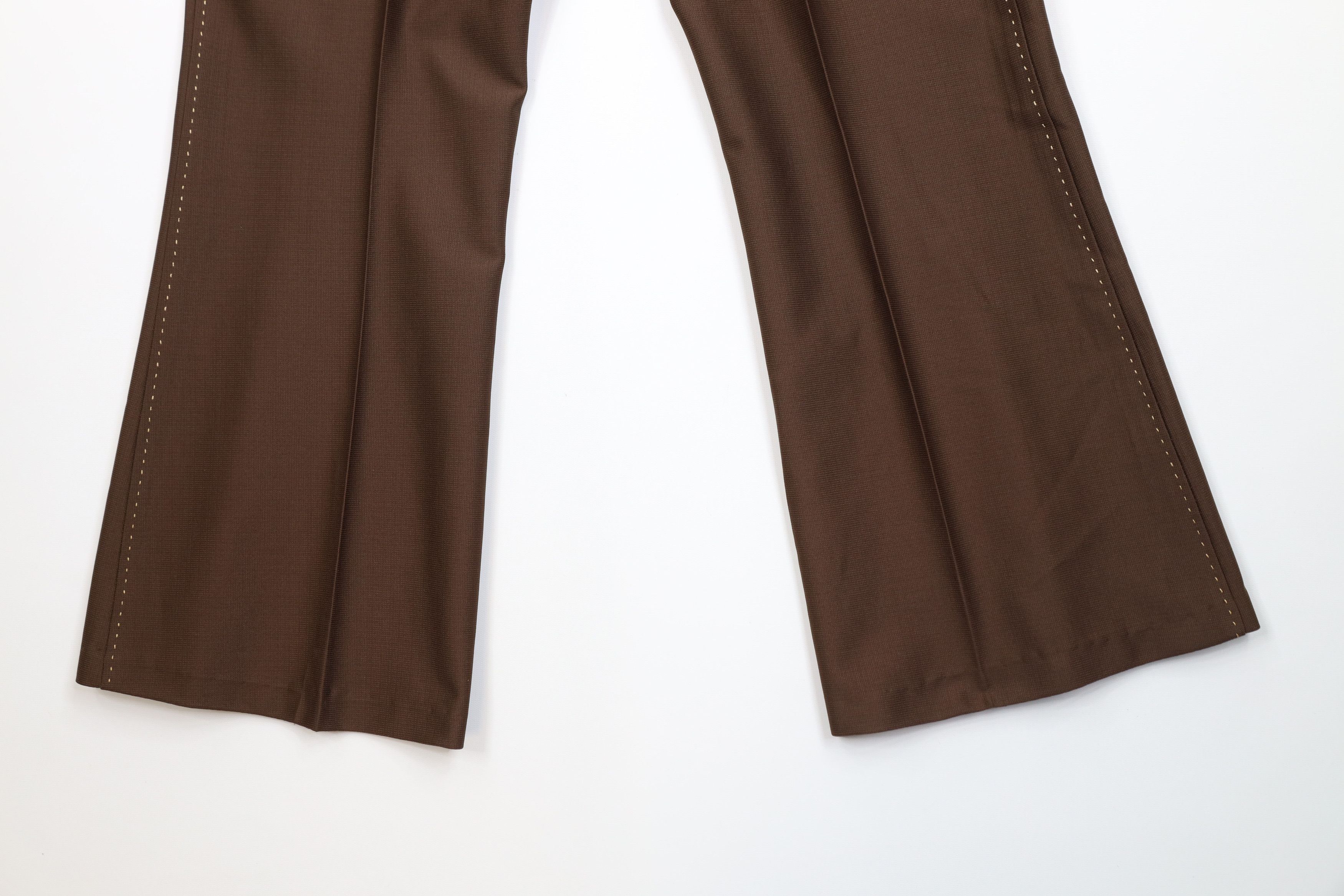Vintage Vintage 60s 70s Rockabilly Bell Bottoms Pants Brown USA Size US 34 / EU 50 - 12 Thumbnail