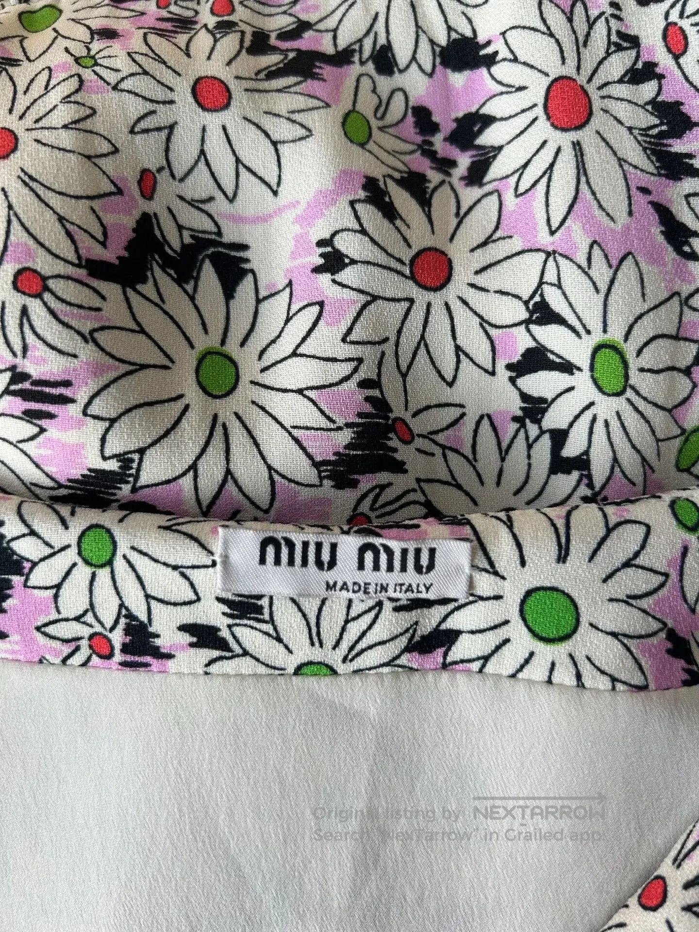 Miu Miu Miu Miu Floral V-Neck Lace Trim Blouse. Size S / US 4 / IT 40 - 5 Thumbnail