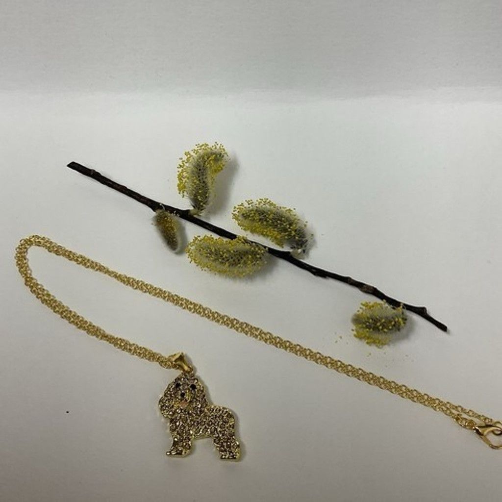 The Unbranded Brand NWT Gold Necklace Cocker Spaniel Charm Pet Puppy Jewelry 19" Size ONE SIZE - 9 Thumbnail