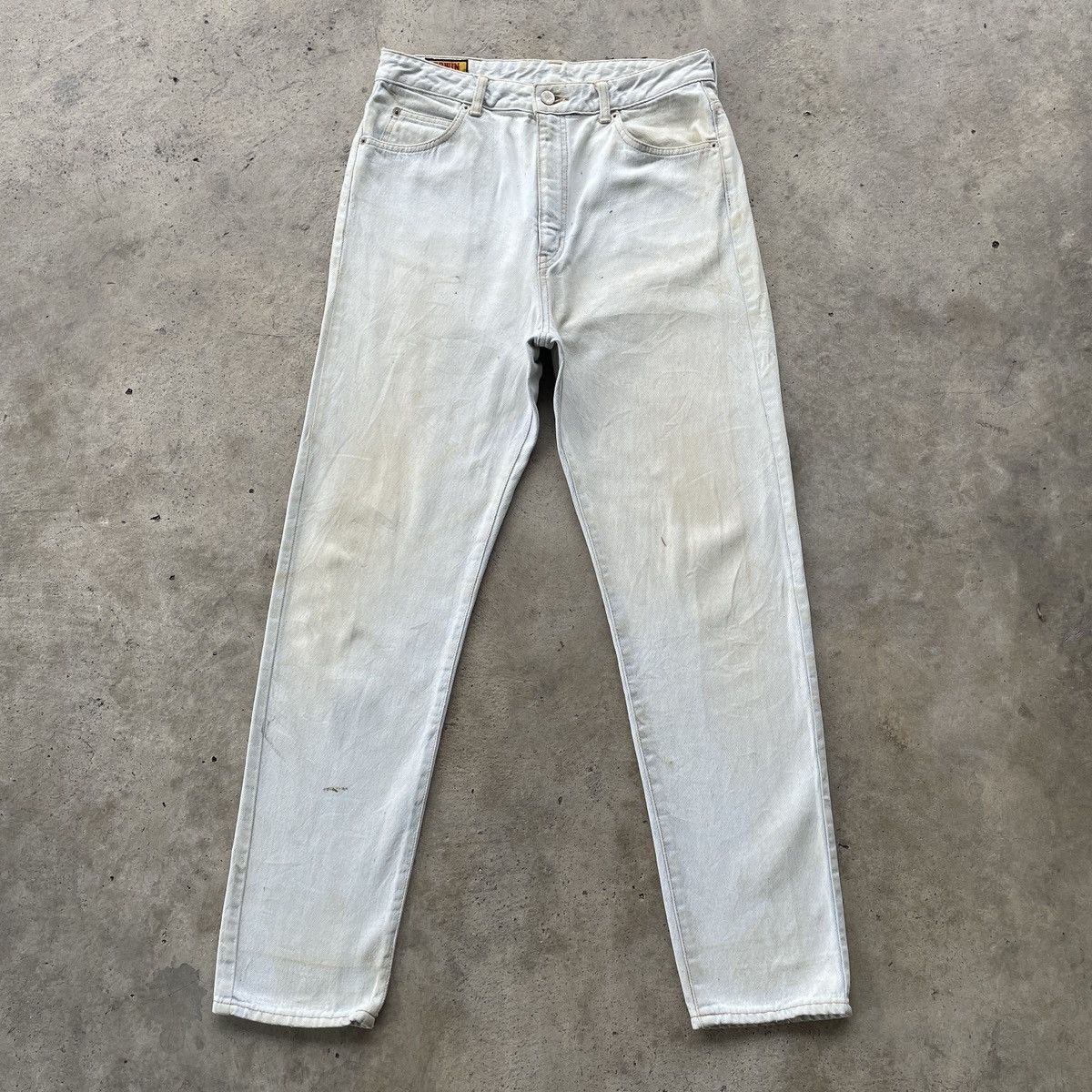 Japanese Brand W31x30💥 Vintage Edwin Light Wash Dirty Jeans Denim Pants Size US 31 - 1 Thumbnail