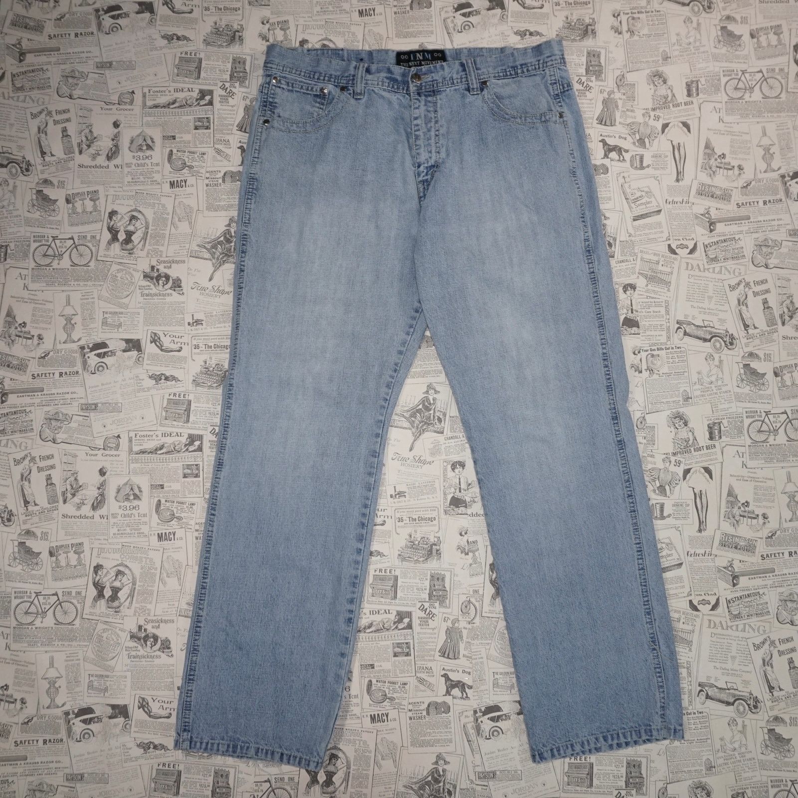 Vintage 38 -Vintage Y2K TNM jeans baggy faded 00s grunge denim pants Size US 38 / EU 54 - 1 Thumbnail