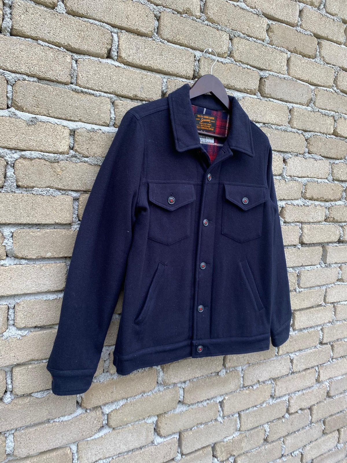 Japanese Brand Scanners Thinsulate Ex Soft Insulation Wool Jacket Size US L / EU 52-54 / 3 - 3 Thumbnail