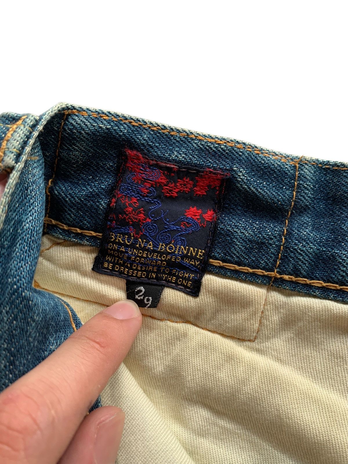 Kapital BRU NA BOINNE SELVEDGE JAPANESE RUSTY DISTRESSED DENIM Size US 29 - 12 Thumbnail