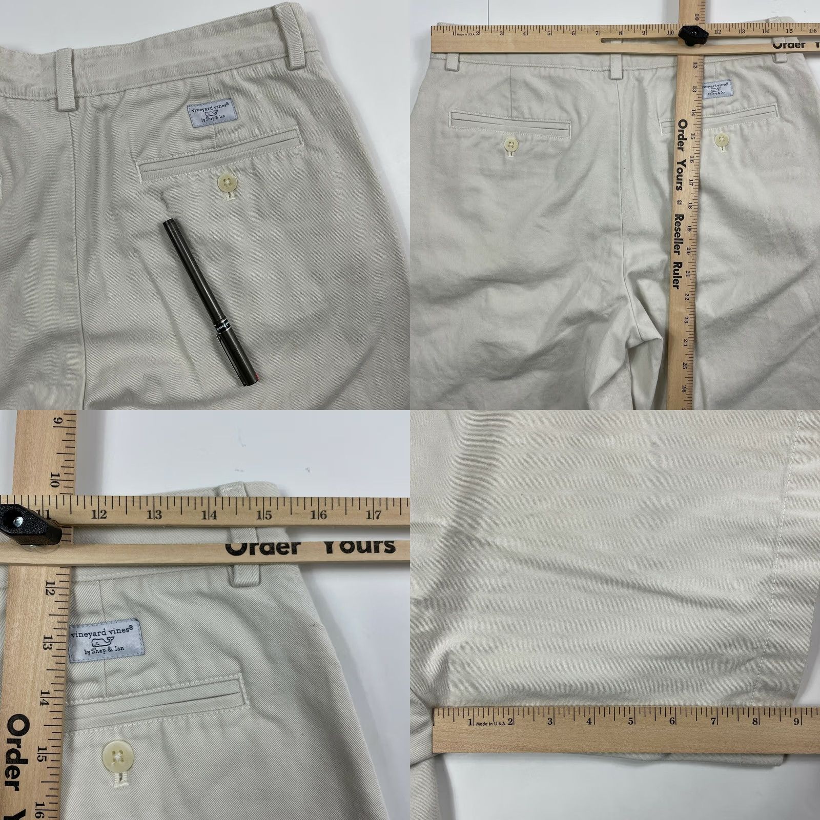 Vineyard Vines Vineyard Vines Shorts Men's 32x8 Golf Chino Flat Front Casual Outdoor Beige Size US 32 / EU 48 - 8 Thumbnail