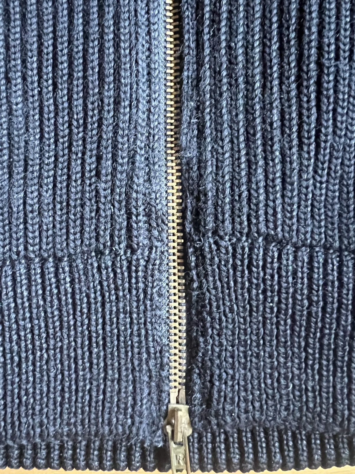 Maison Margiela 1990’s Dual Zip Heavy Knit Wool Polo Sweatshirt Size US S / EU 44-46 / 1 - 4 Thumbnail