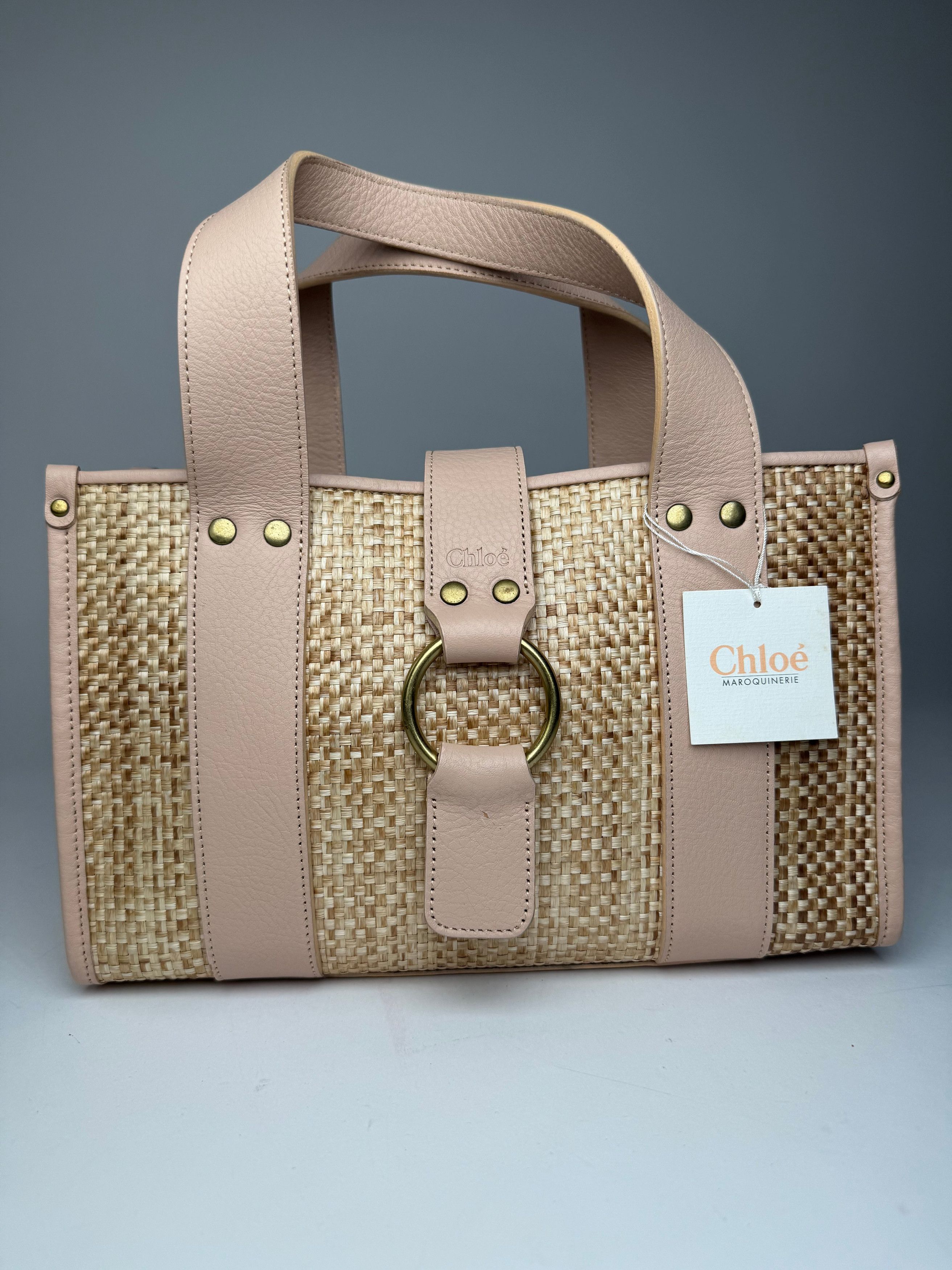 Vintage Handbag Beige Rose