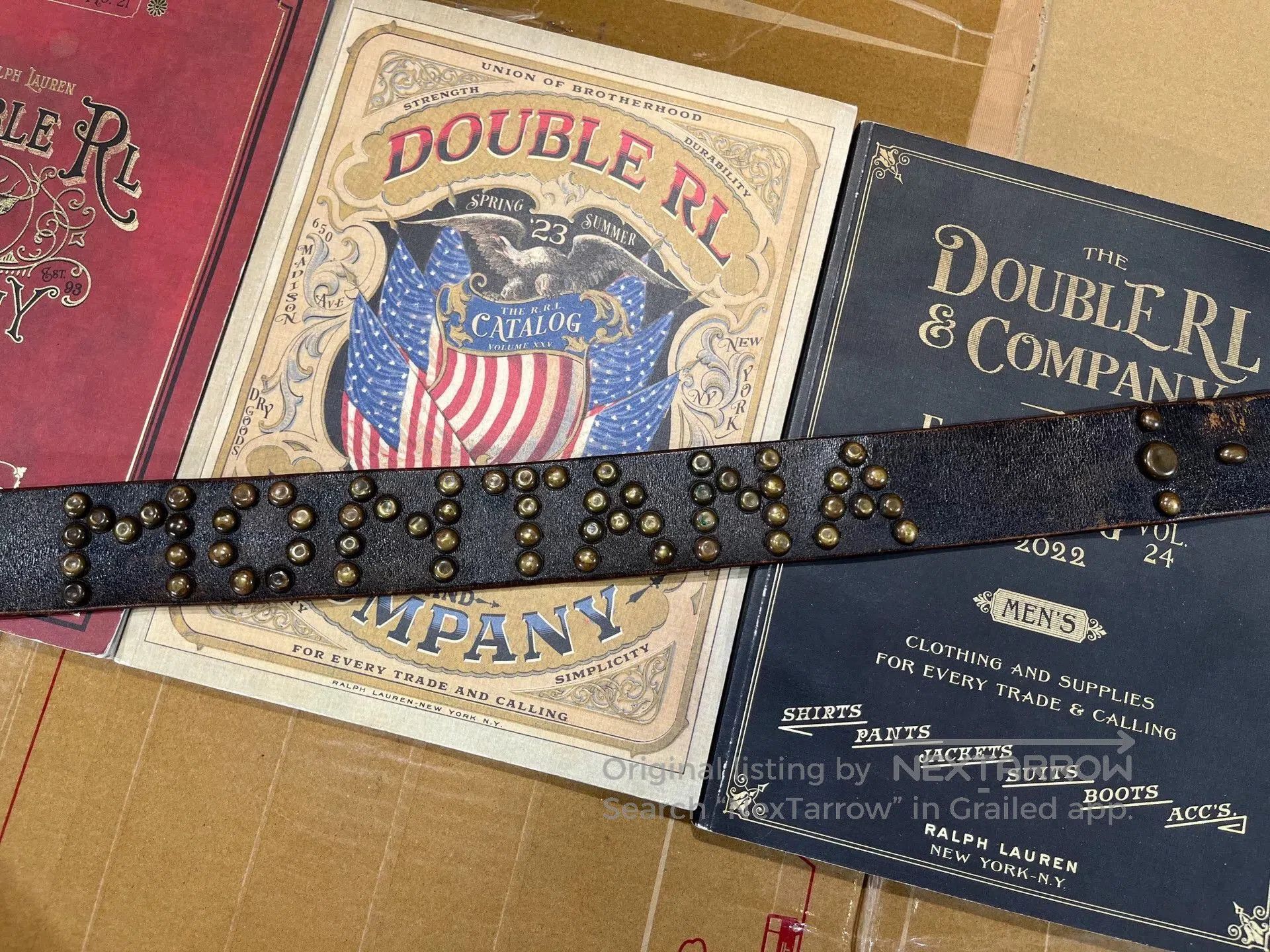 RRL Ralph Lauren vintage rrl leather belt from ralph lauren. Size ONE SIZE - 4 Thumbnail