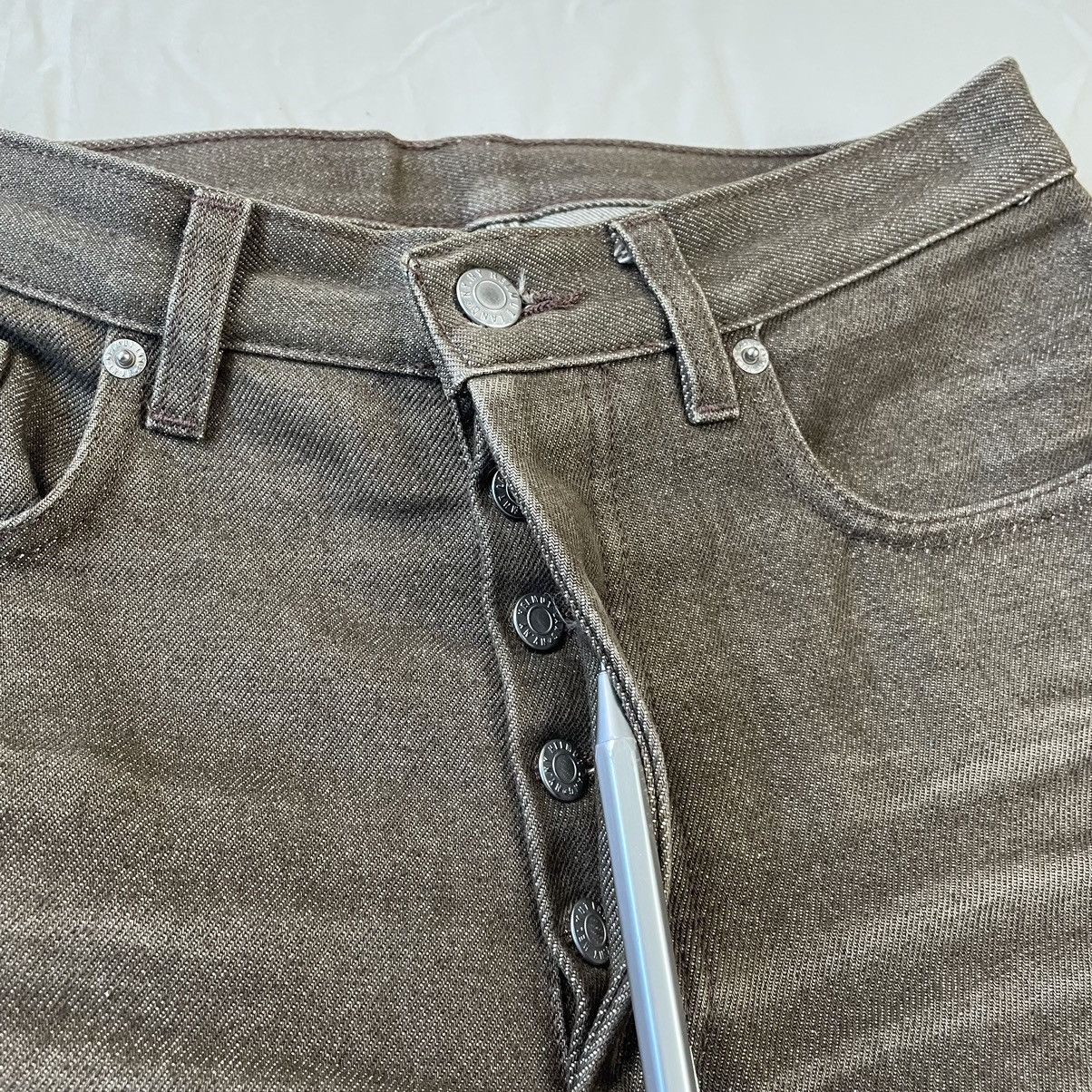 Helmut Lang 90s Helmut Lang Brown Raw Denim Jeans Size US 28 / EU 44 - 7 Thumbnail