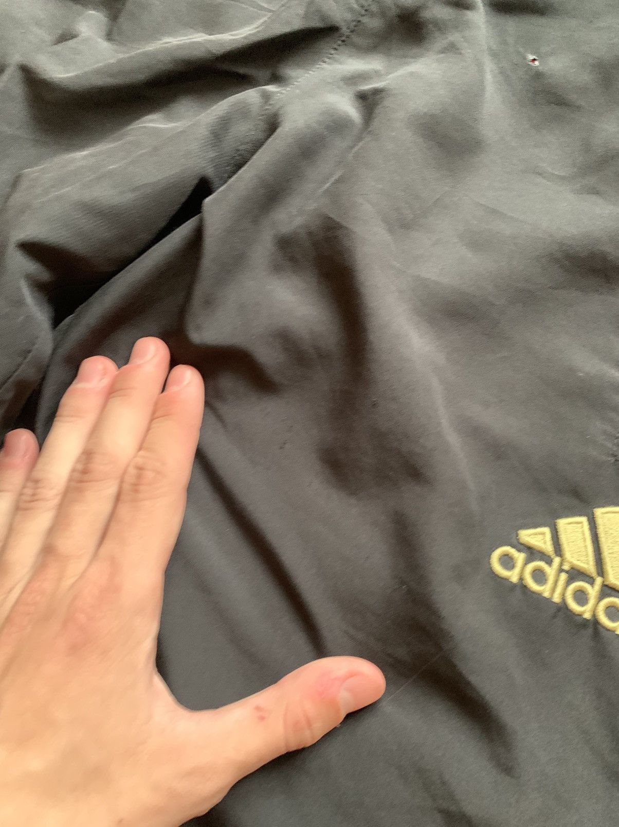 Adidas 🔥ADIDAS AC MILAN DRILL BLOCKCORE NYLON SWEATPANTS Size US 31 - 6 Thumbnail