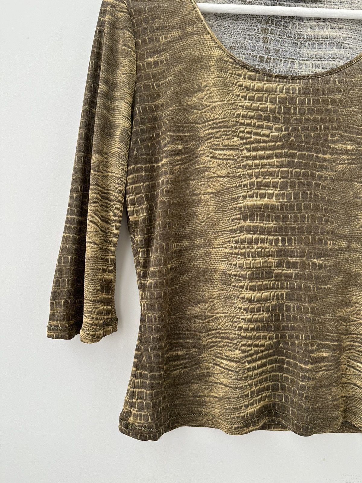 Roberto Cavalli Roberto Cavalli Mesh Chico’s All Print Top Blouse Sleeve Size XL / US 12-14 / IT 48-50 - 5 Thumbnail
