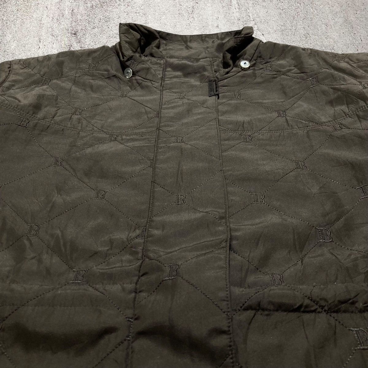 Balmain Balmain Paris Monogram Quilted Jacket Dark Brown Luxury Size US XXL / EU 58 / 5 - 7 Thumbnail