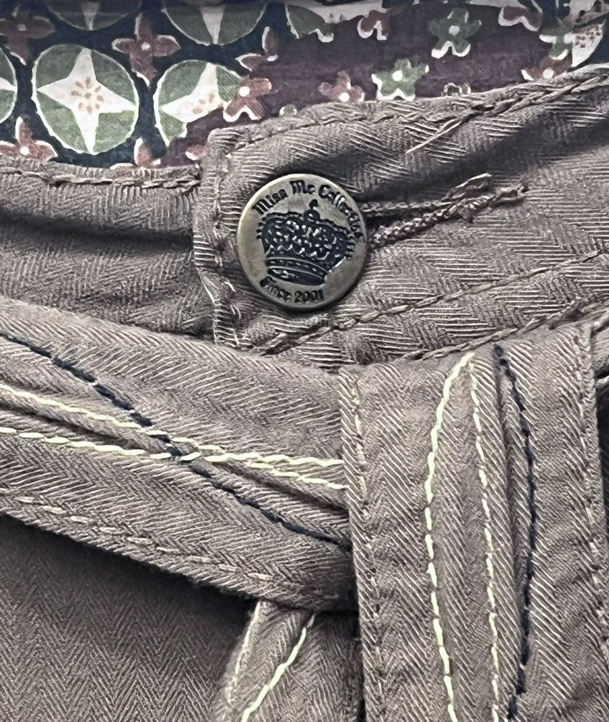 If Six Was Nine 🔥FYE Bondage Multipocket Drawstring Rayon Cargo GOA Style Size US 33 - 12 Thumbnail