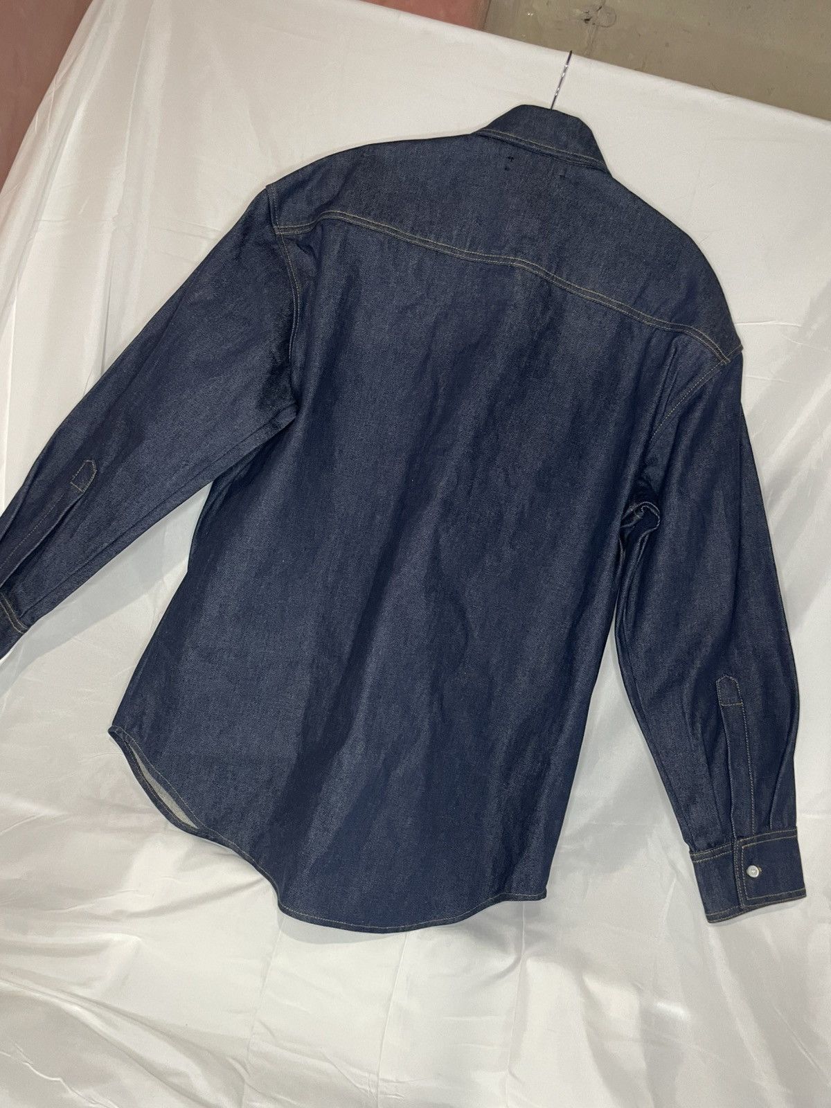Amiri Amiri Oversized Navy Denim Workwear Jacket Baggy Button-Up Size US L / EU 52-54 / 3 - 2 Thumbnail