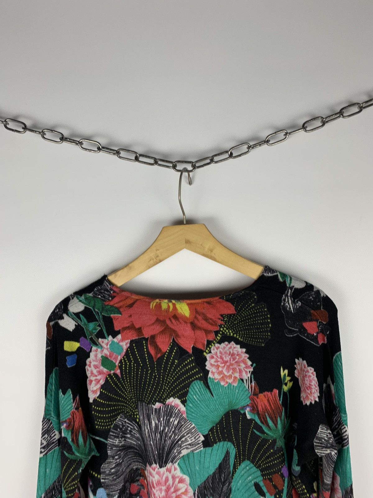Desigual Desigual Flower Pattern Sweater Long Sleeve Multicolor Y2K Size S / US 4 / IT 40 - 6 Thumbnail