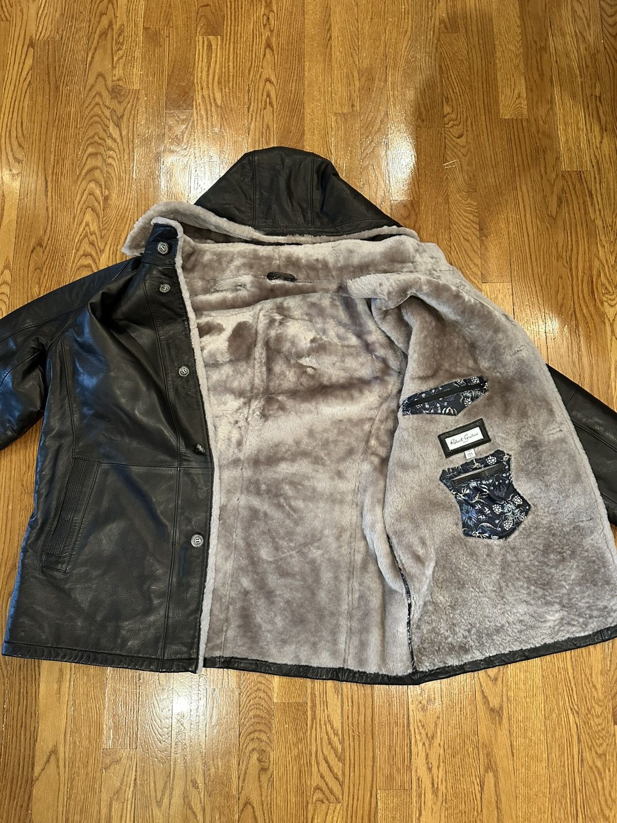 Robert Graham RARE - Robert Graham Genuine Leather Fur Lined Jacket Size US XXL / EU 58 / 5 - 7 Thumbnail