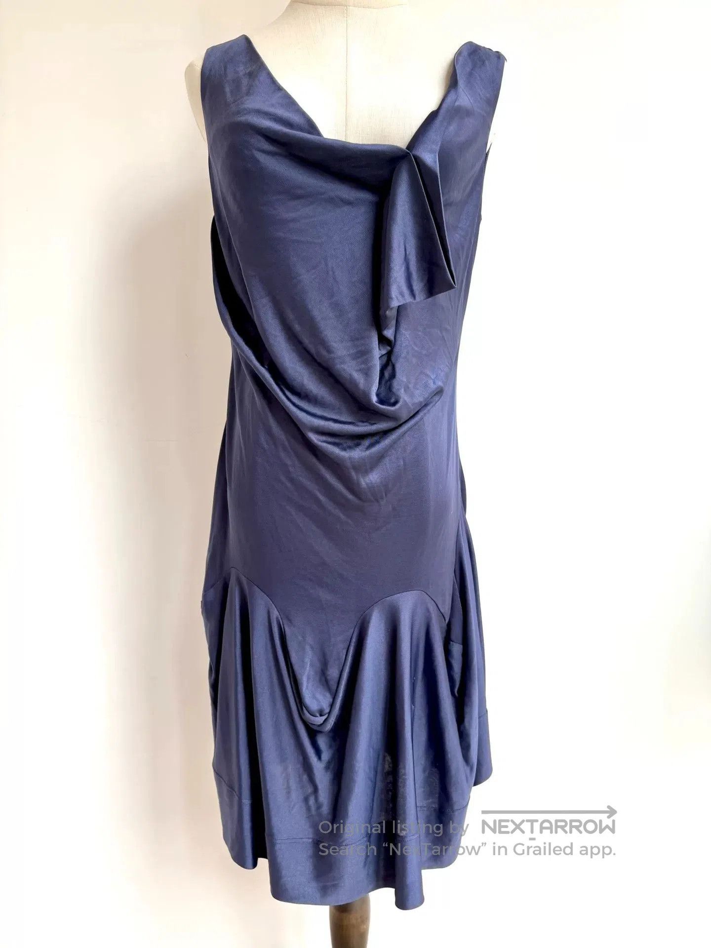 Vivienne Westwood Vivienne Westwood Blue Irregular Sleeveless Dress. Size XS / US 0-2 / IT 36-38 - 3 Thumbnail