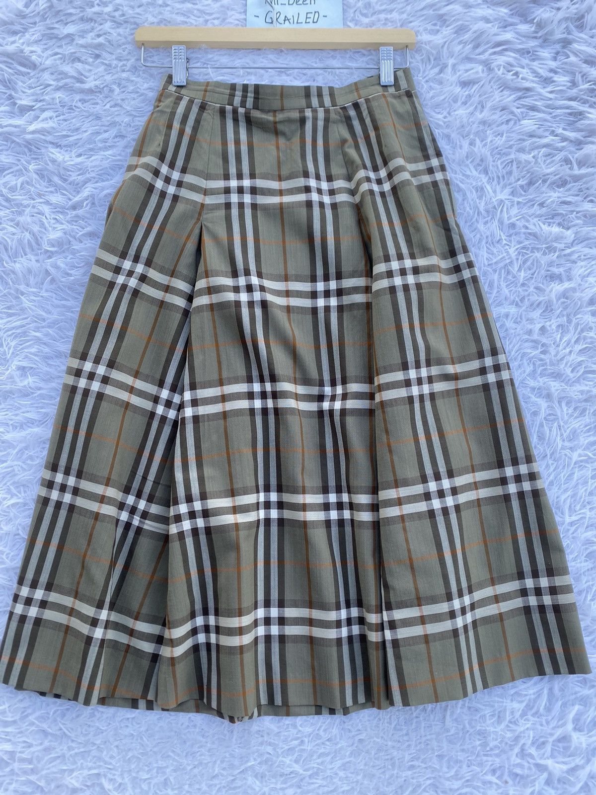 Burberry Rare Vintage 90s Burberry Checkered Midi Skirt Size 26" / US 2 / IT 38 - 5 Thumbnail