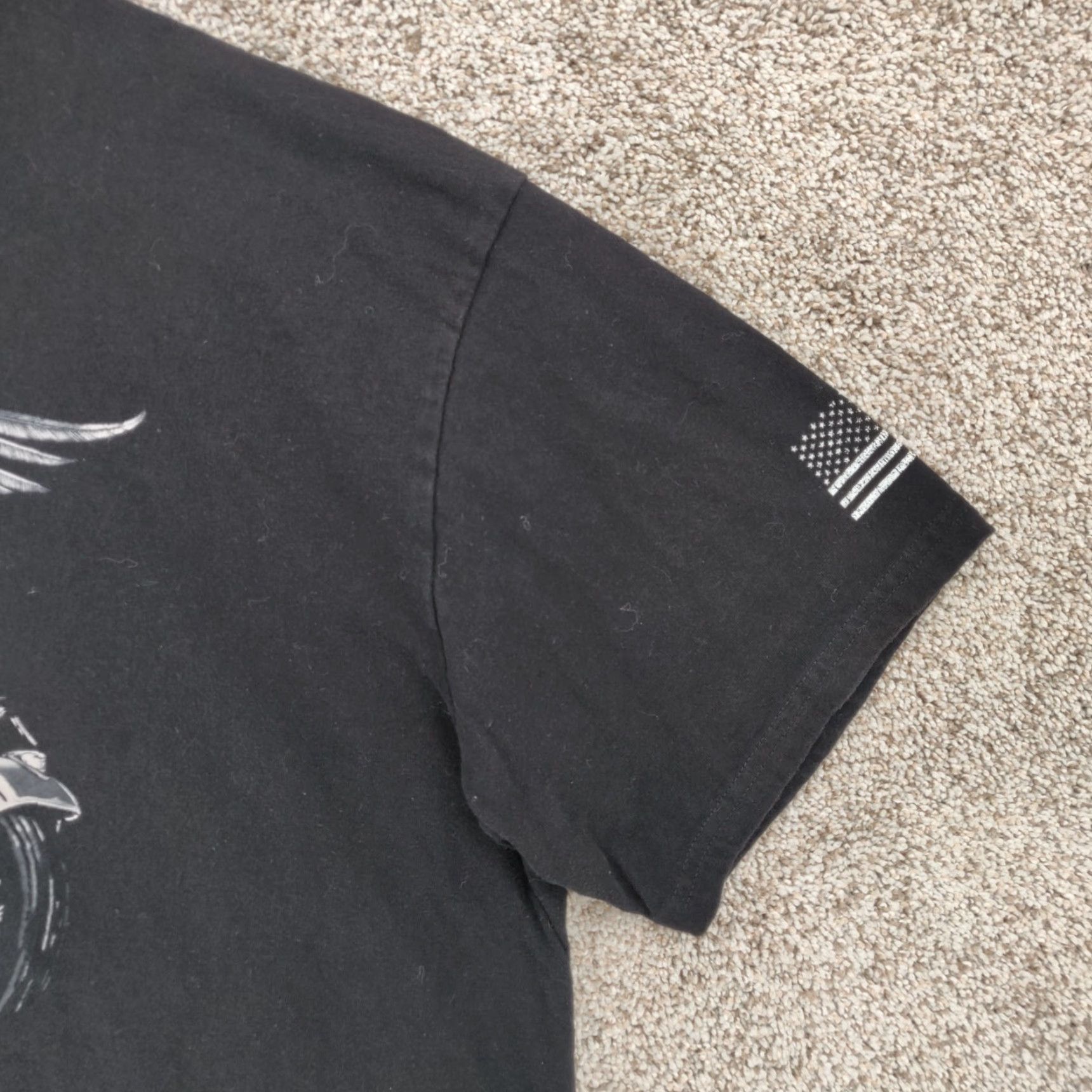 Harley Davidson Harley-Davidson T Shirt Men 3XL Black Cotton USA American Tradition Logo Graphic Print Short Sleeve Crew Neck Regular Fit Vintage No Size US XXL / EU 58 / 5 - 4 Thumbnail
