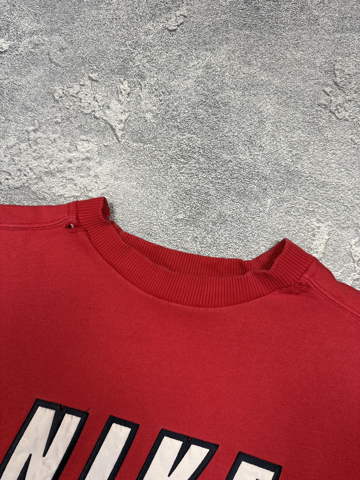 Nike × Vintage Nike Vintage Baggy Crewneck Sweatshirt Big Embroidered Logo Size US XXL / EU 58 / 5 - 13 Thumbnail