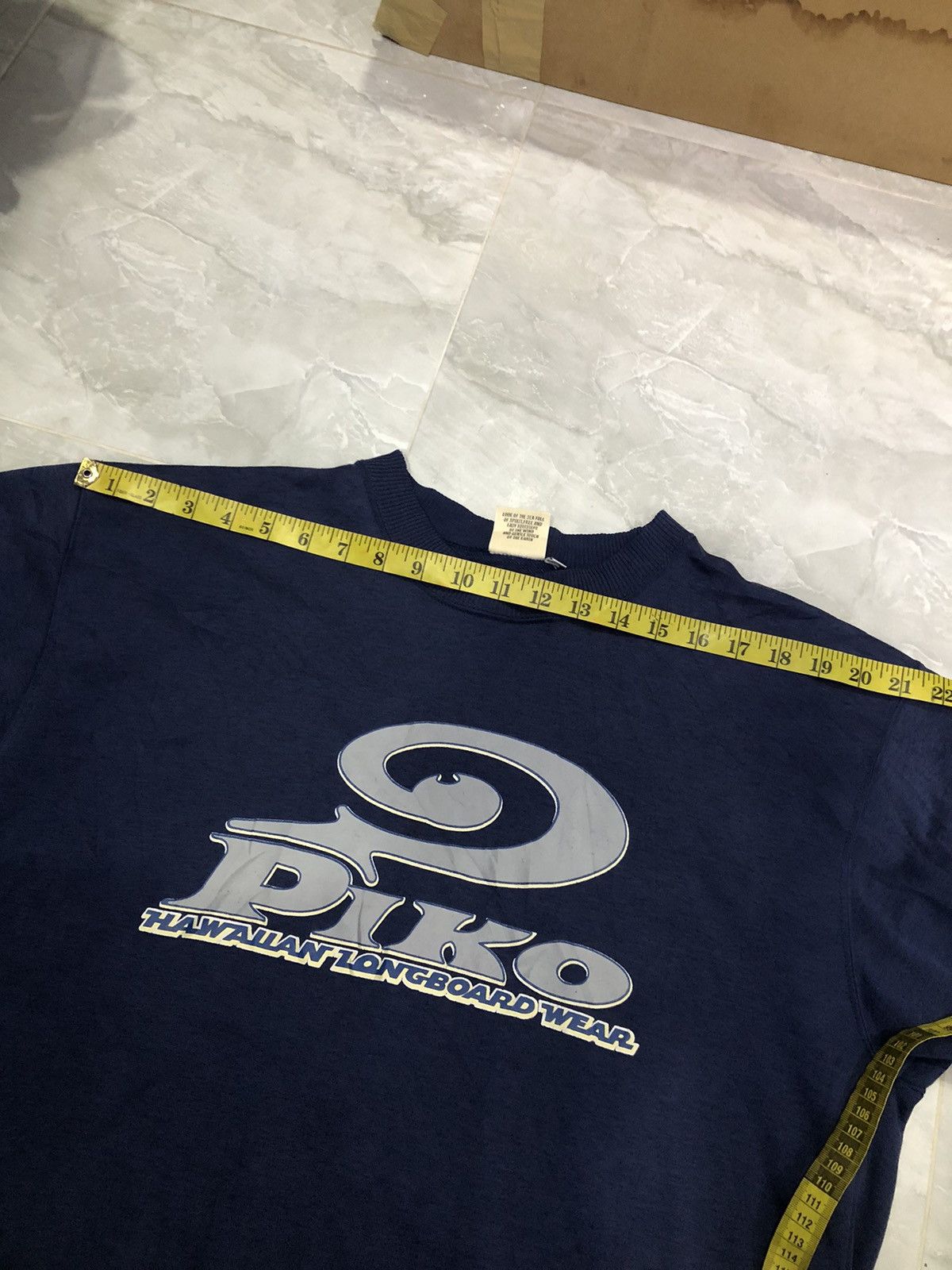 Vintage Y2K Piko Hawaiian Longboard Wear – Rare Surf Crewneck Size US L / EU 52-54 / 3 - 14 Thumbnail