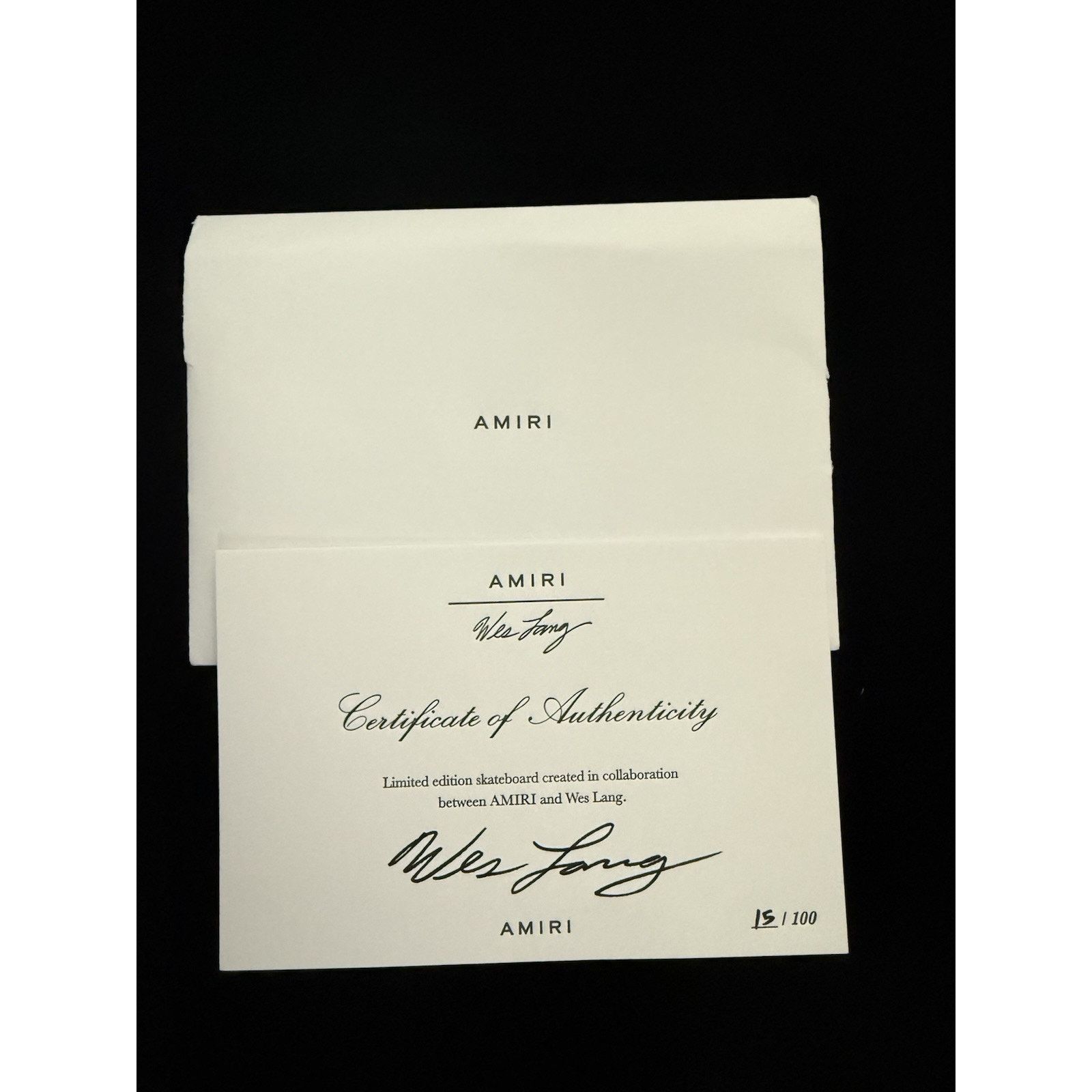 Amiri VERY limited AMIRI X WES LANG SKATEBOARD 15 Of 100 Size ONE SIZE - 11 Thumbnail