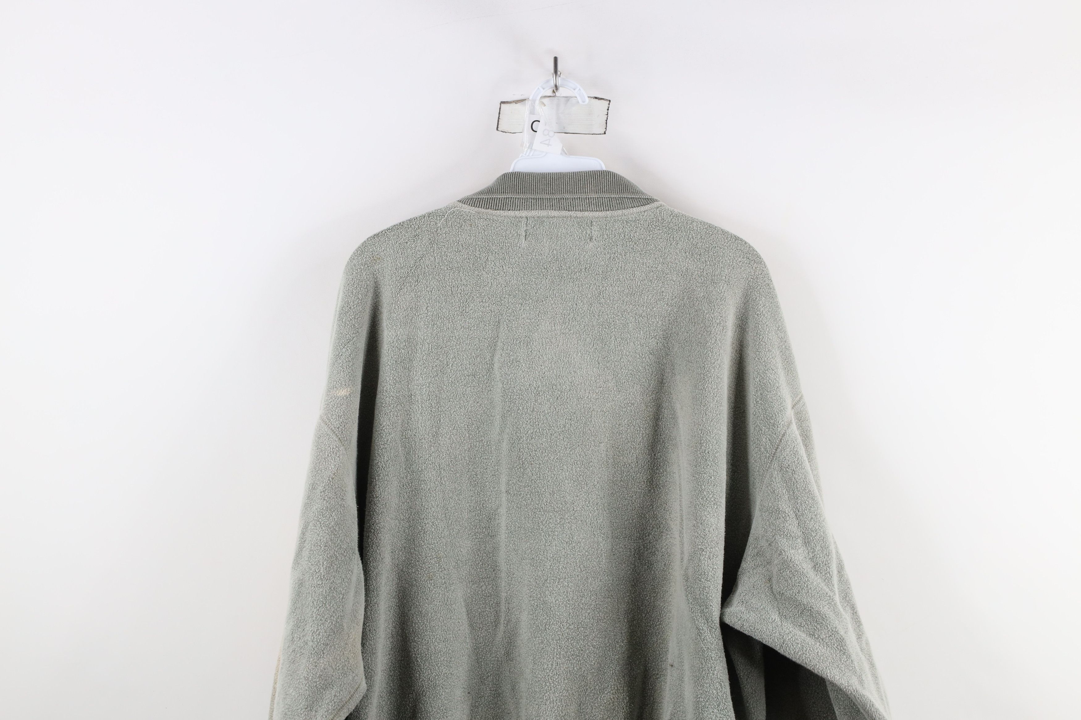 Vintage Vintage 90s Streetwear Reverse Collared Sweatshirt Green Size US XXL / EU 58 / 5 - 11 Thumbnail